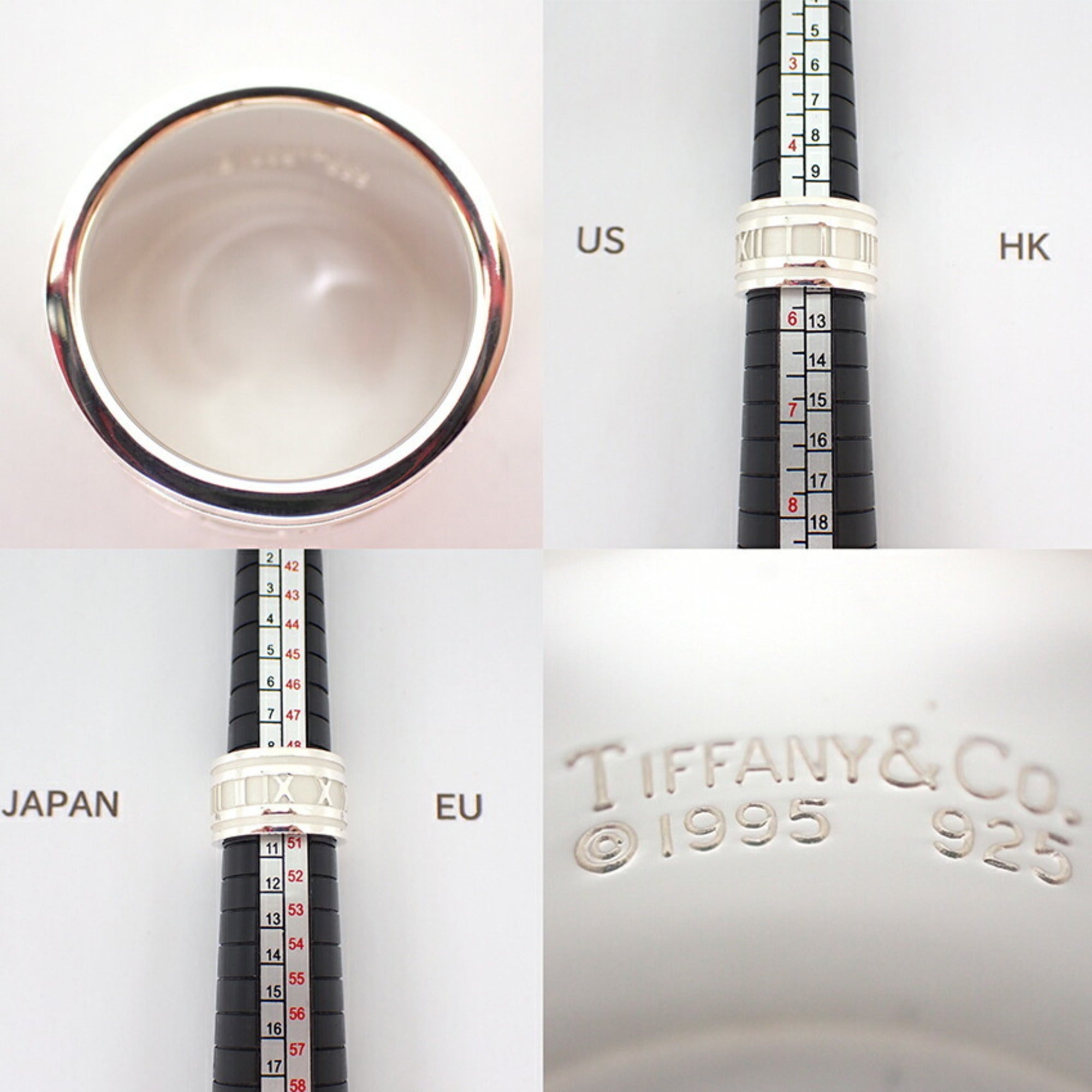 Tiffany Sterling Silver 925 Band Ring (Pre-Owned)