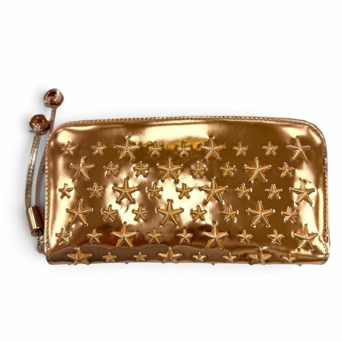 Jimmy Choo Metallic Leather Long Wallet (Bi-Fold) (Pre-Owned)