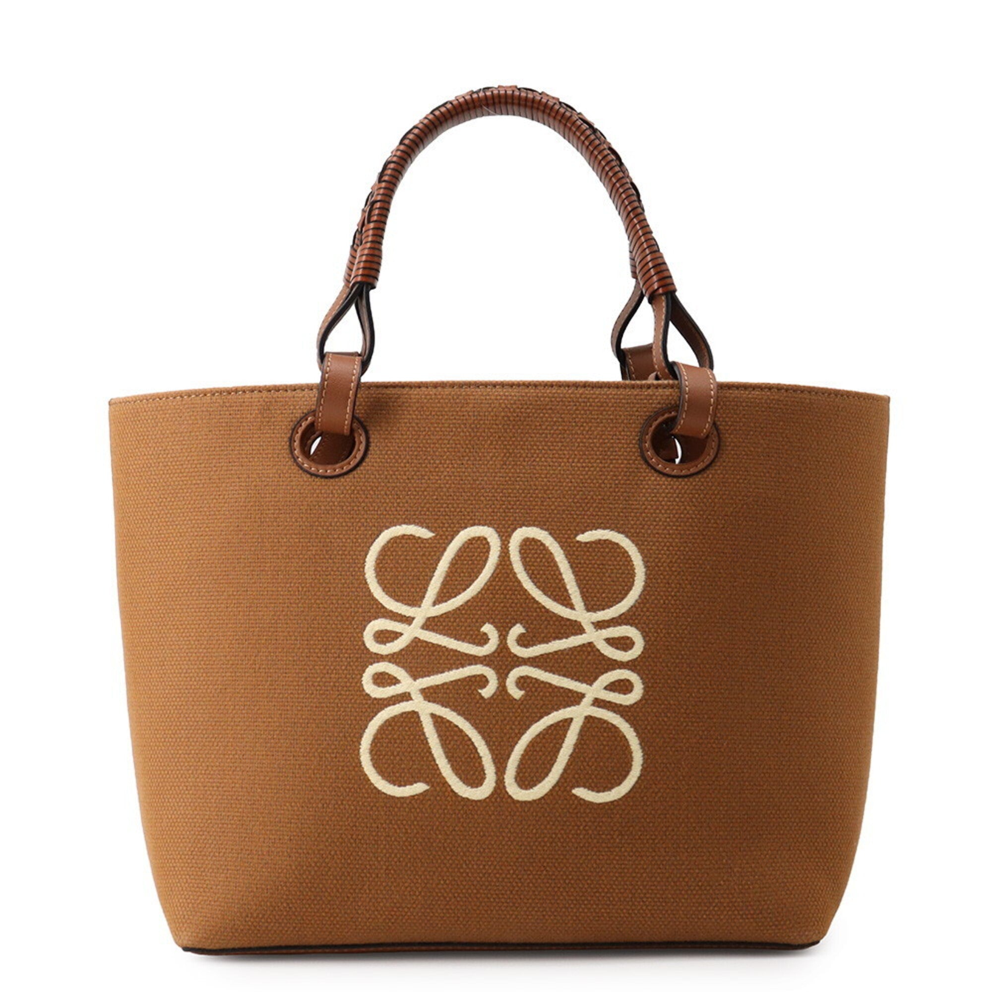 Loewe Jacquard Leather Handbag Shoulder Bag Tote Bag (Pre-Owned)