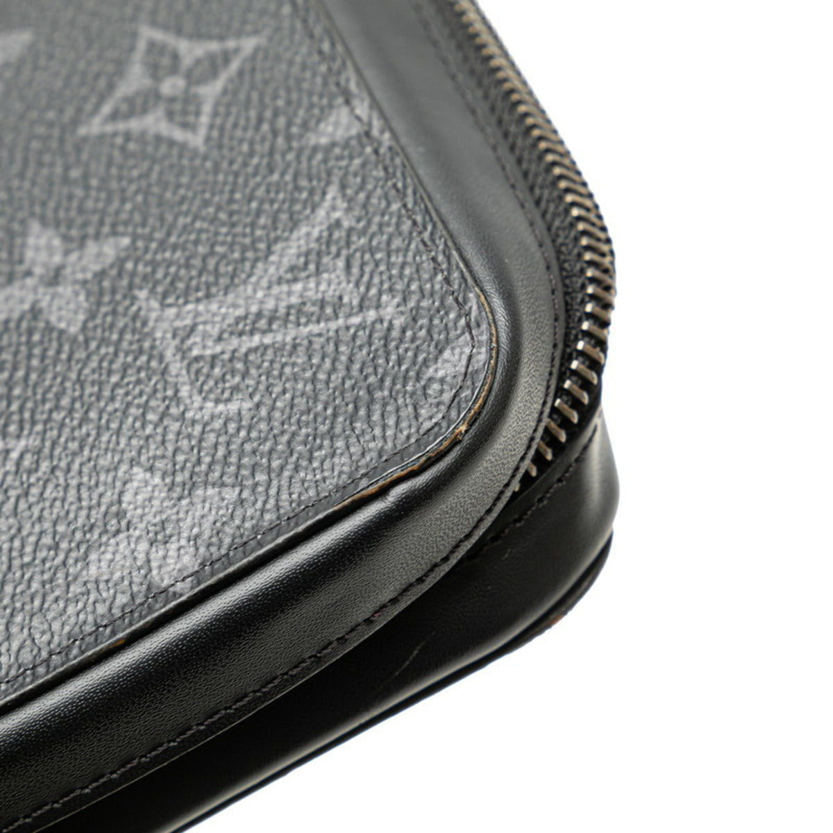Louis Vuitton Black Pvc Leather Long Wallet (Bi-Fold) (Pre-Owned)