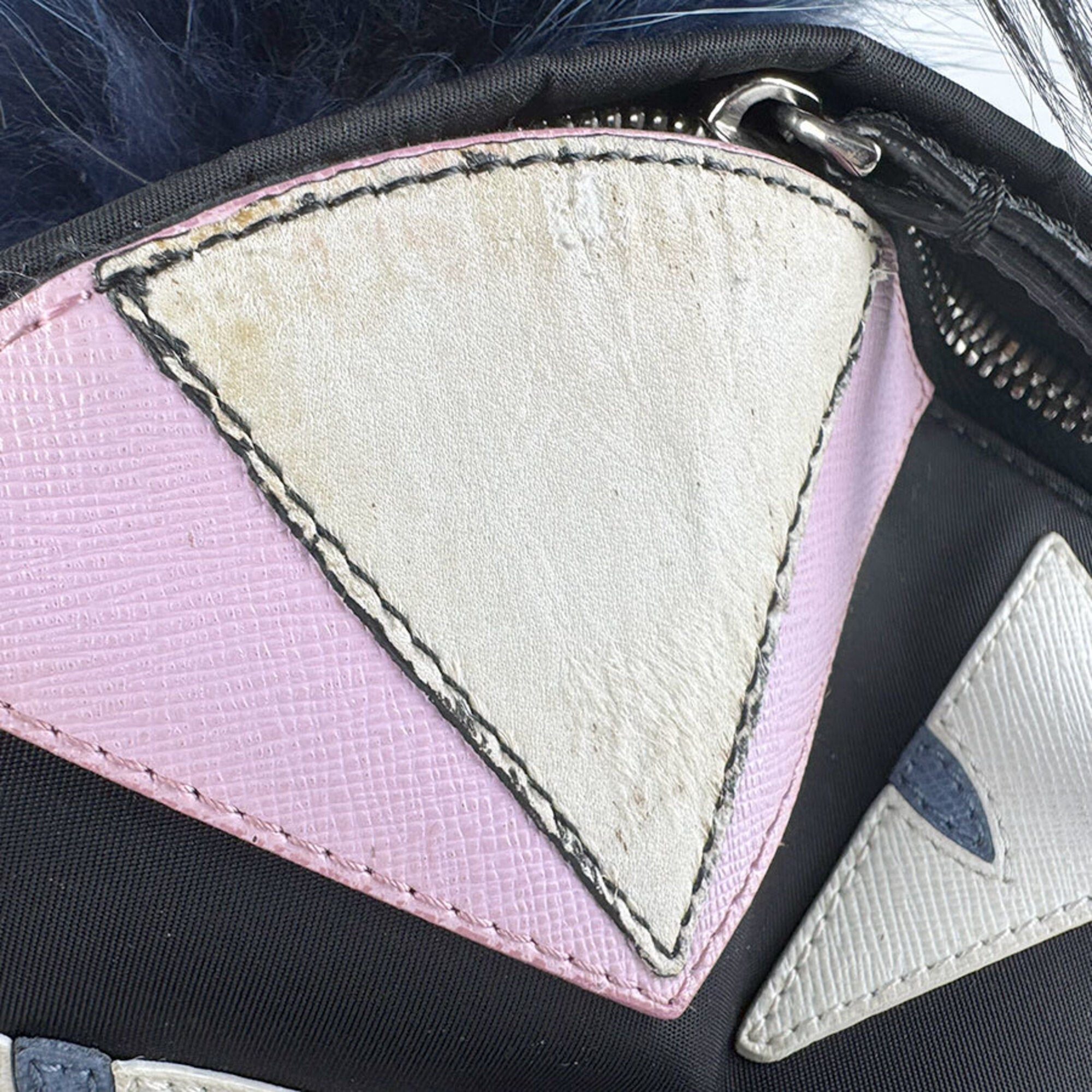 Fendi Black Nylon Fur Backpack (Pre-Owned)