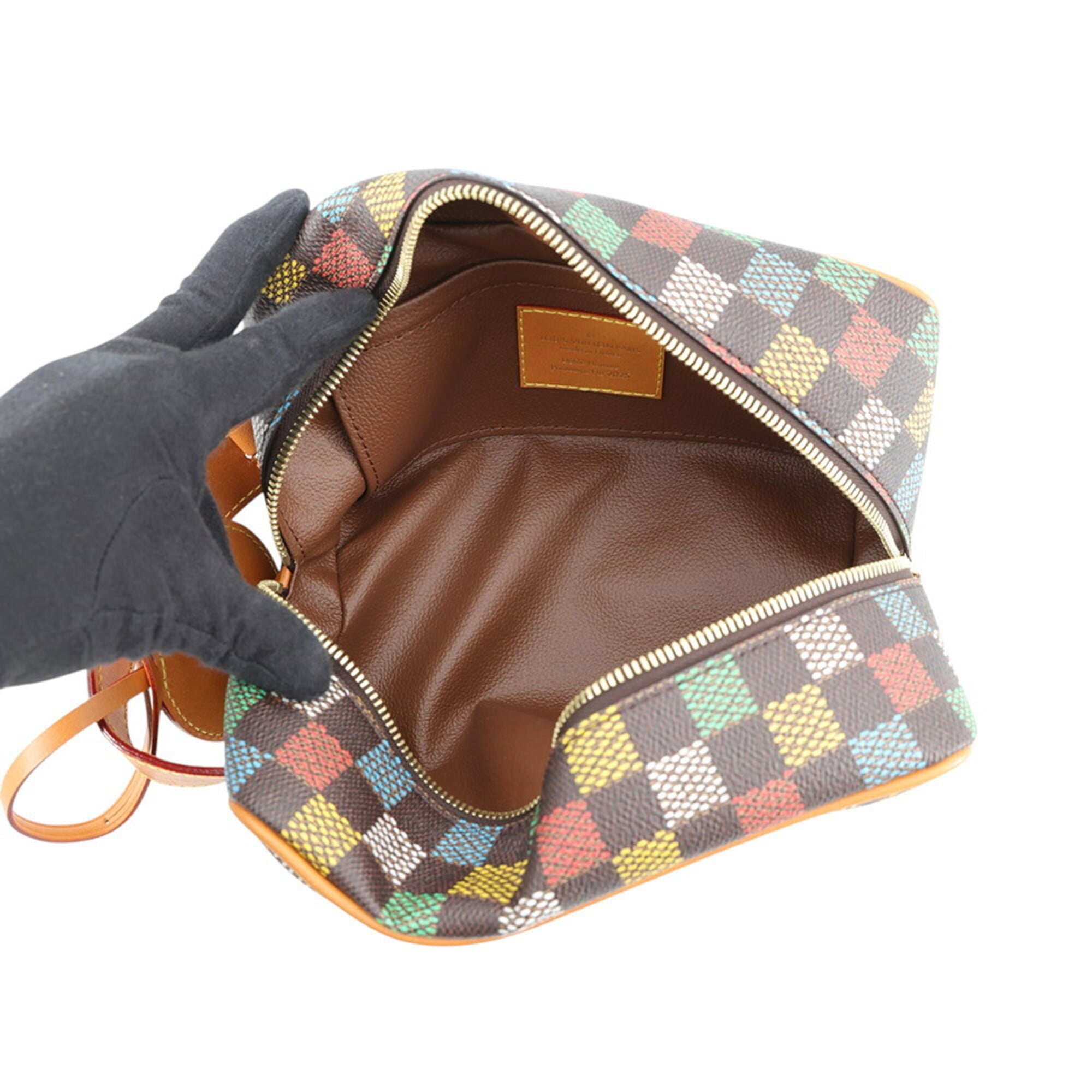 Louis Vuitton Damier Brown Damier Canvas Ebene Multi-Color Handbag (Pre-Owned)