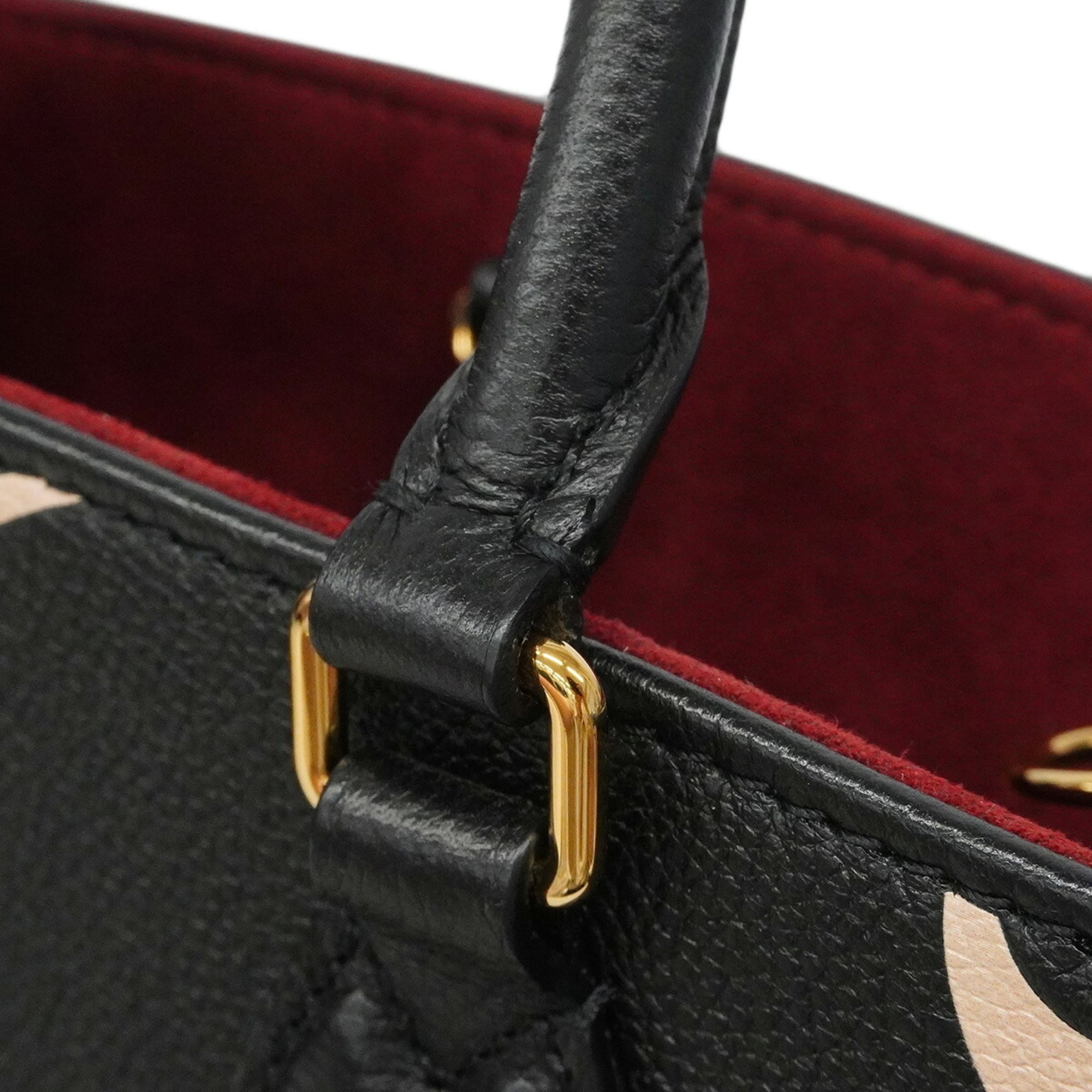 Louis Vuitton Beige Black Handbag (Pre-Owned)