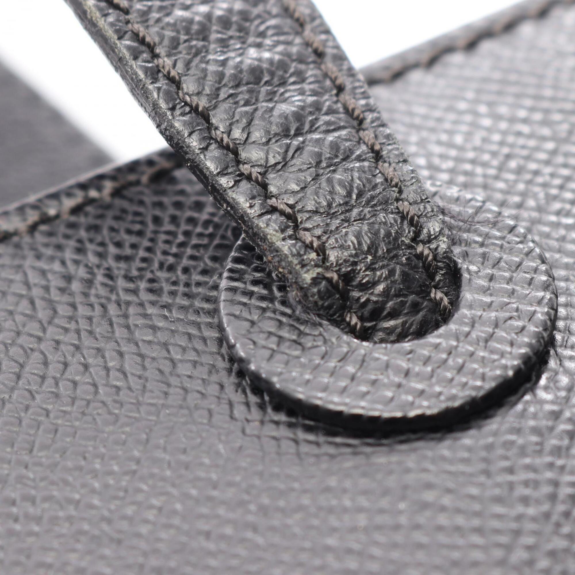 Chanel Black Grained Calfskin Handbag Tote Bag (Pre-Owned)