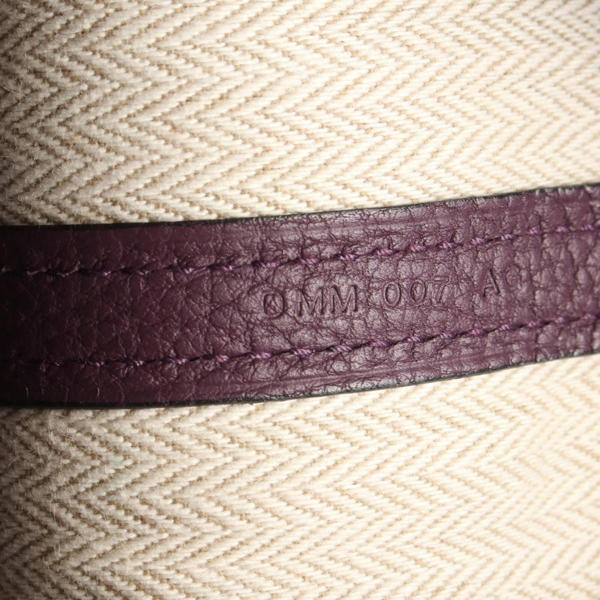 Hermes Purple Negonda Leather Handbag Tote Bag (Pre-Owned)