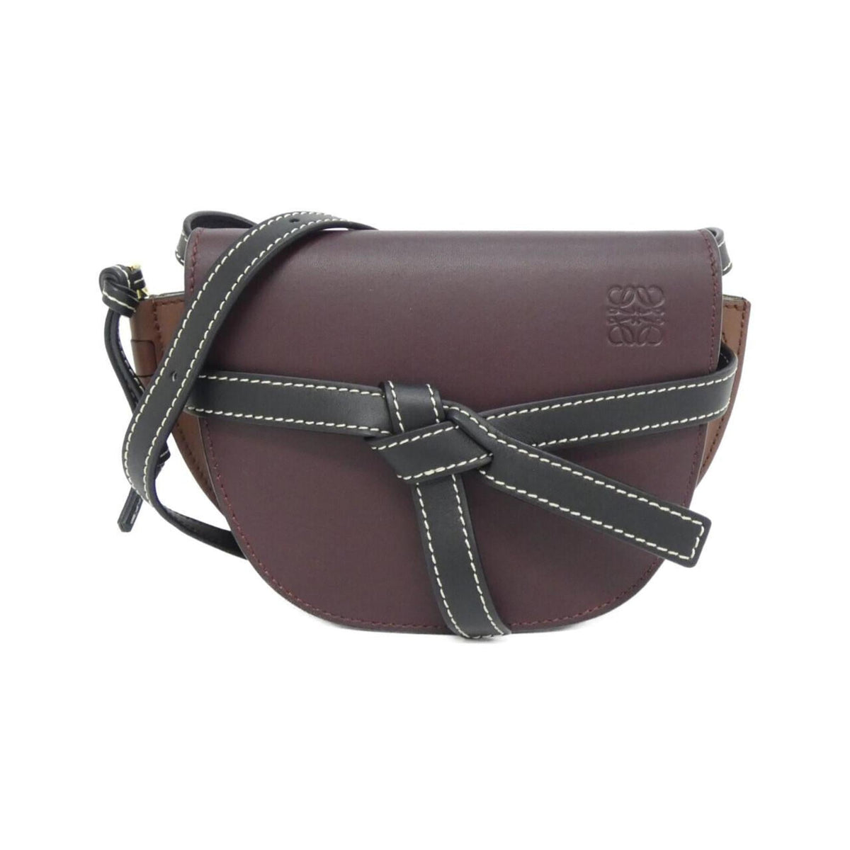 Loewe Purple Leather Shoulder Bag (Pre-Owned)