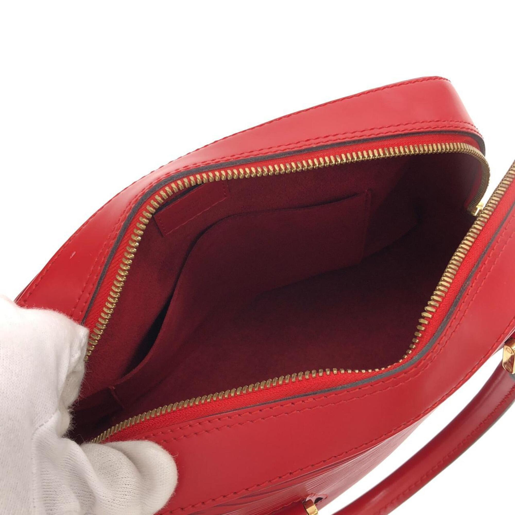 Louis Vuitton Red Color Leather Handbag (Pre-Owned)