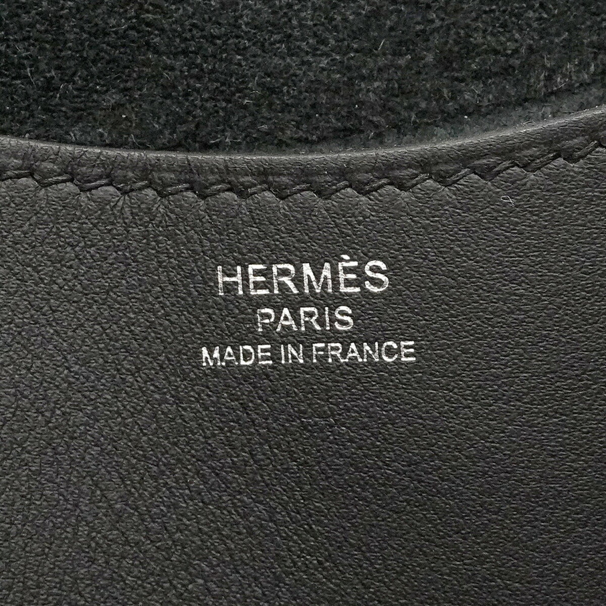 Hermes Black Taurillon Clemence Leather Swift Leather Handbag (Pre-Owned)