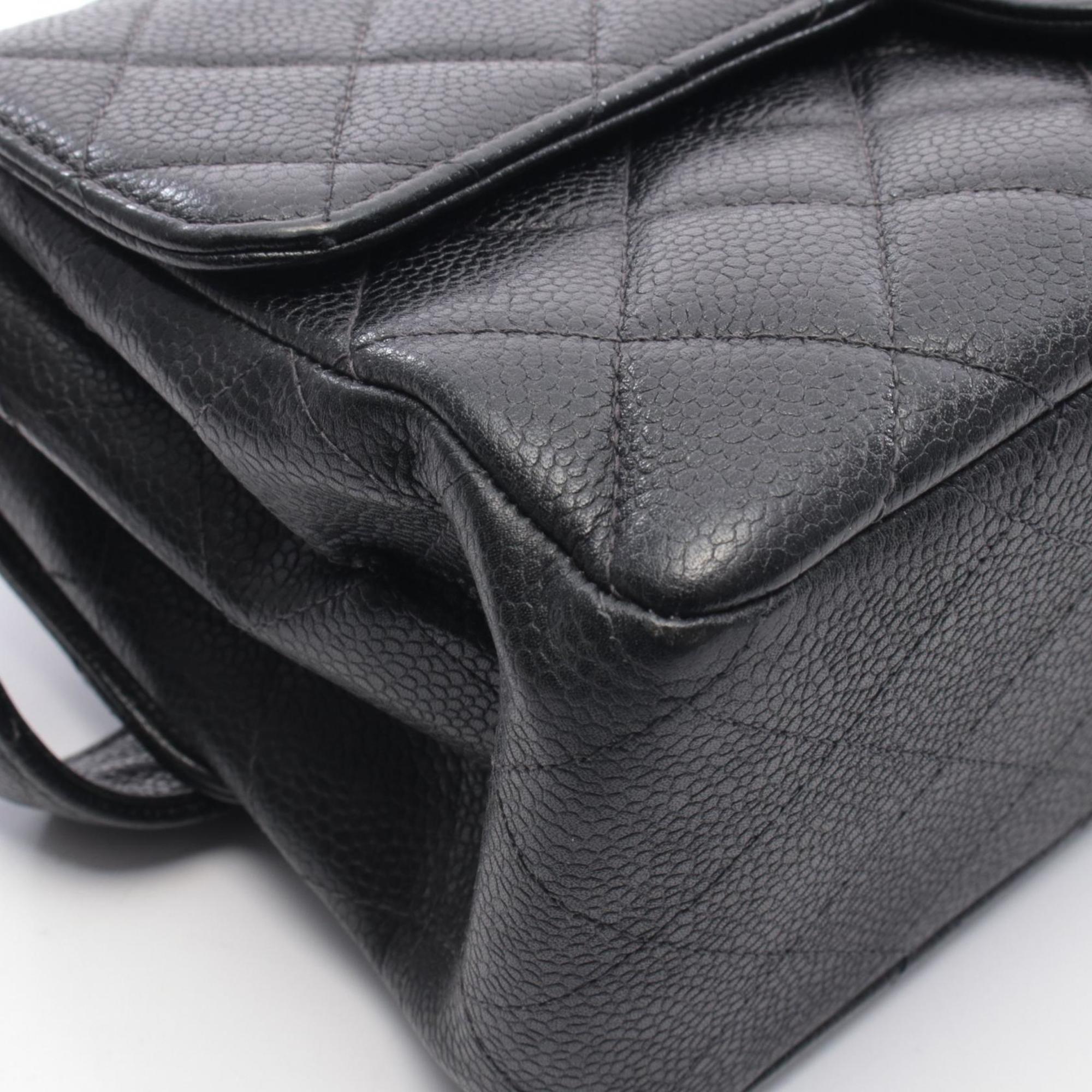 Chanel Black Leather Handbag (Pre-Owned)