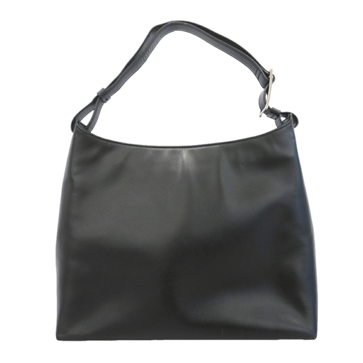 Salvatore Ferragamo Black Leather Shoulder Bag (Pre-Owned)