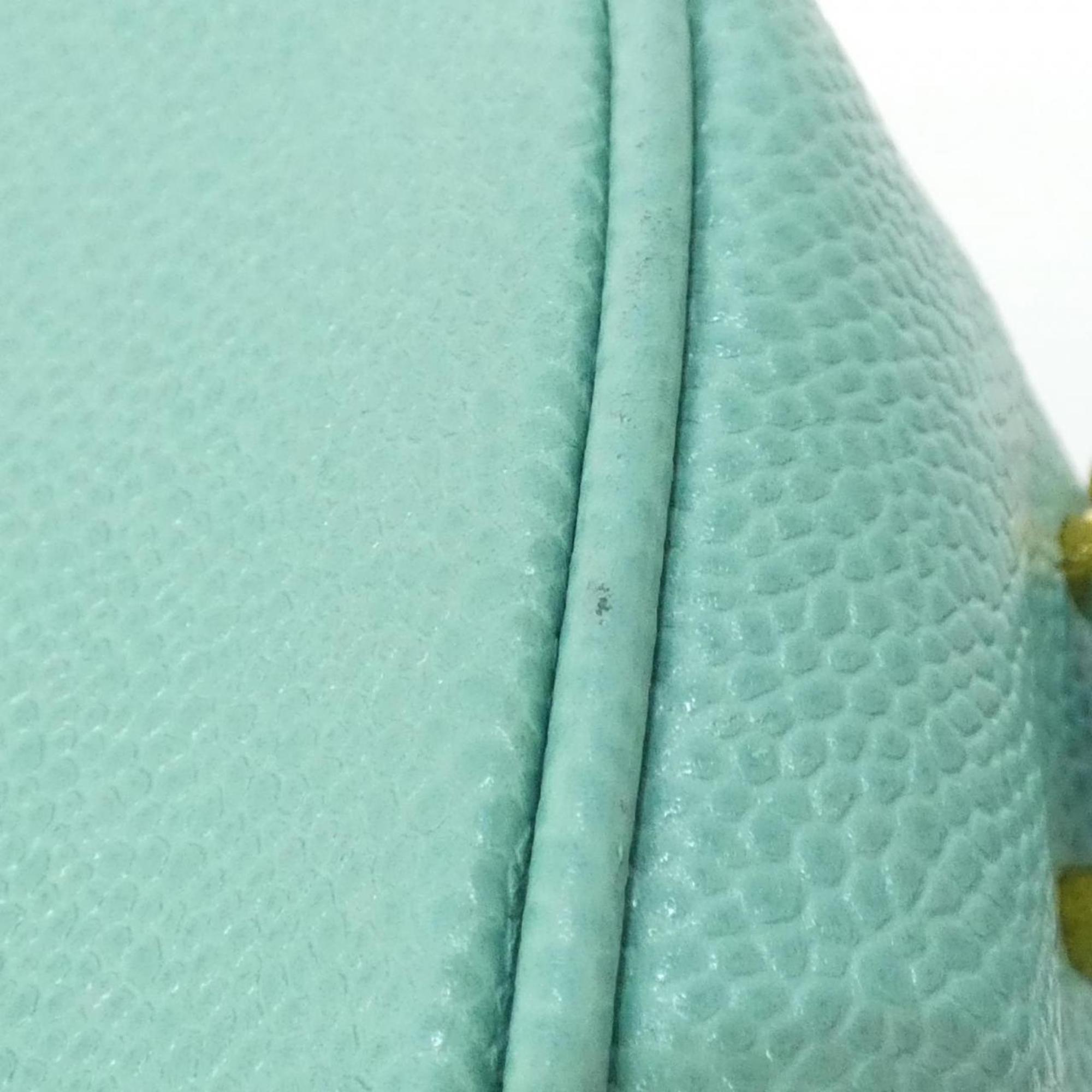 Chanel Green Grained Calfskin Handbag (Pre-Owned)