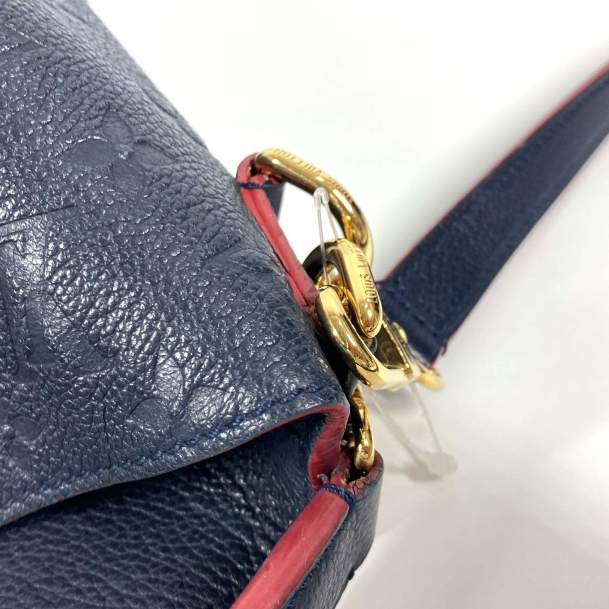 Louis Vuitton Marine Rouge Navy Monogram Empreinte Leather Shoulder Bag Tote Bag (Pre-Owned)