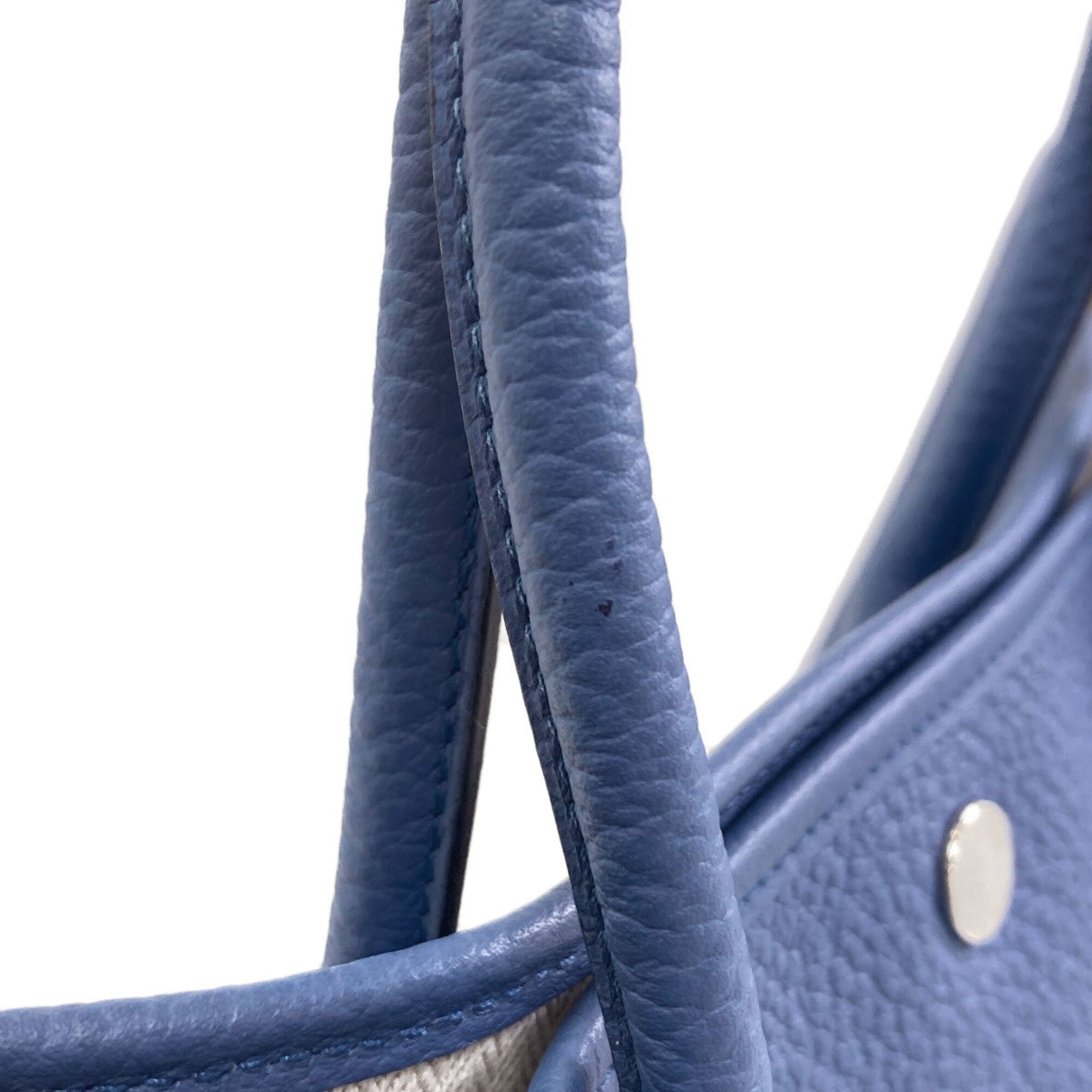 Hermes Garden Blue Agate Country Leather Tote Bag (Pre-Owned)