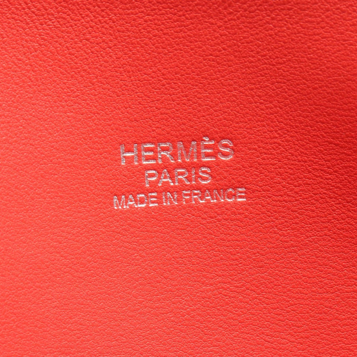 Hermes Red Color Rose Jaipur Leather Handbag (Pre-Owned)