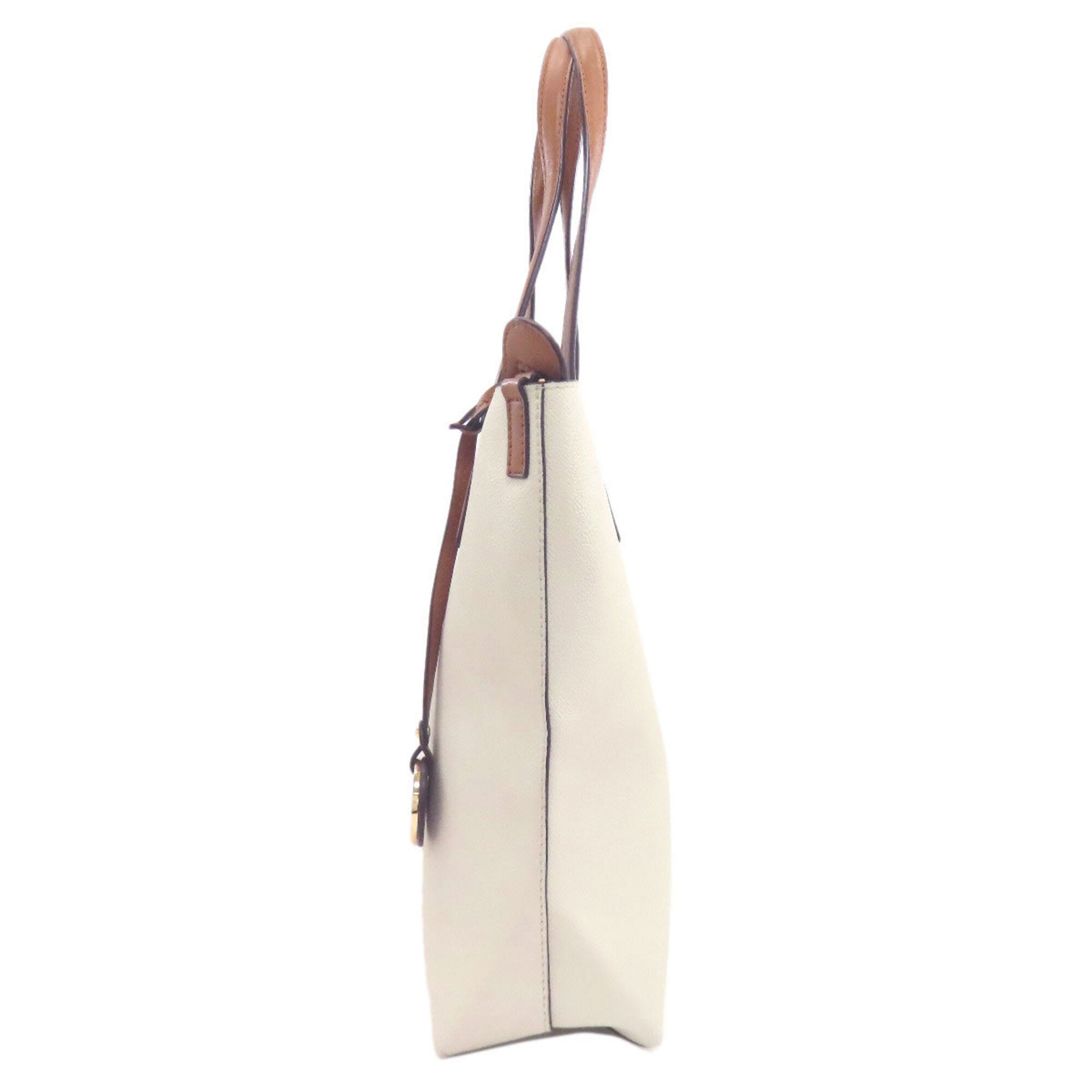 Michael Kors Brown Cream Pvc Tote Bag (Pre-Owned)