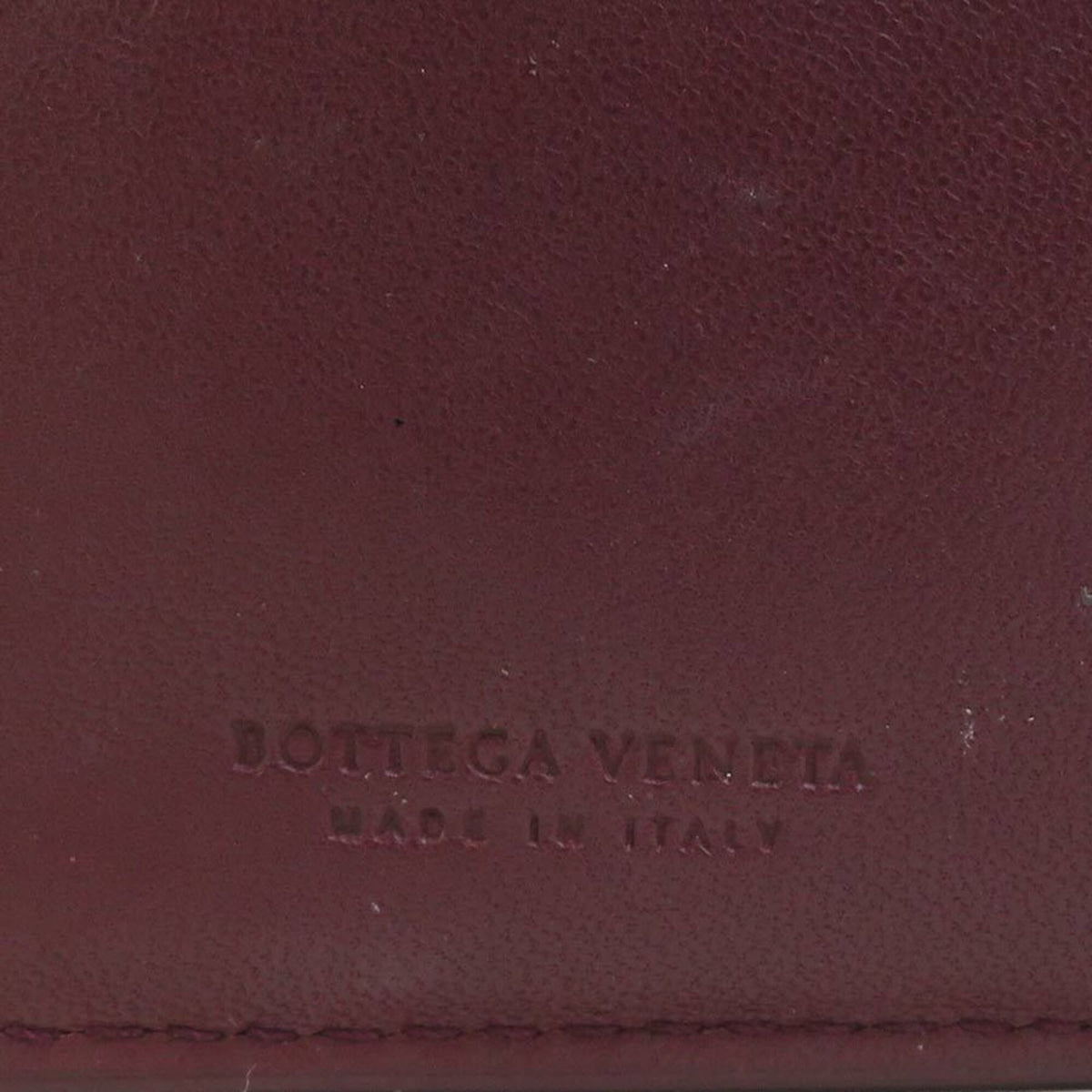 Bottega Veneta Burgundy Intrecciato Wallet (Bi-Fold) (Pre-Owned)