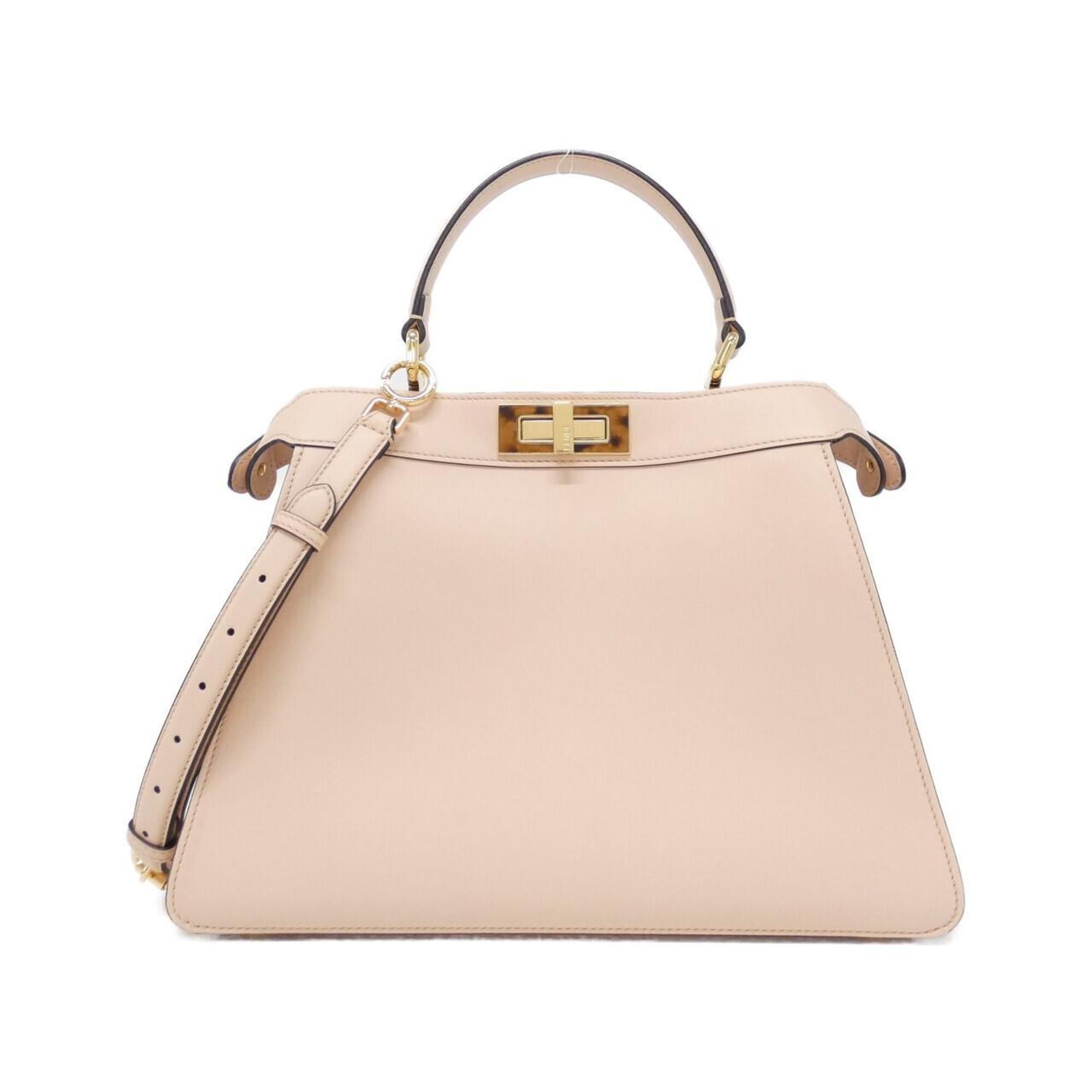 Fendi Light Rose Pink Pink Leather Handbag (Pre-Owned)