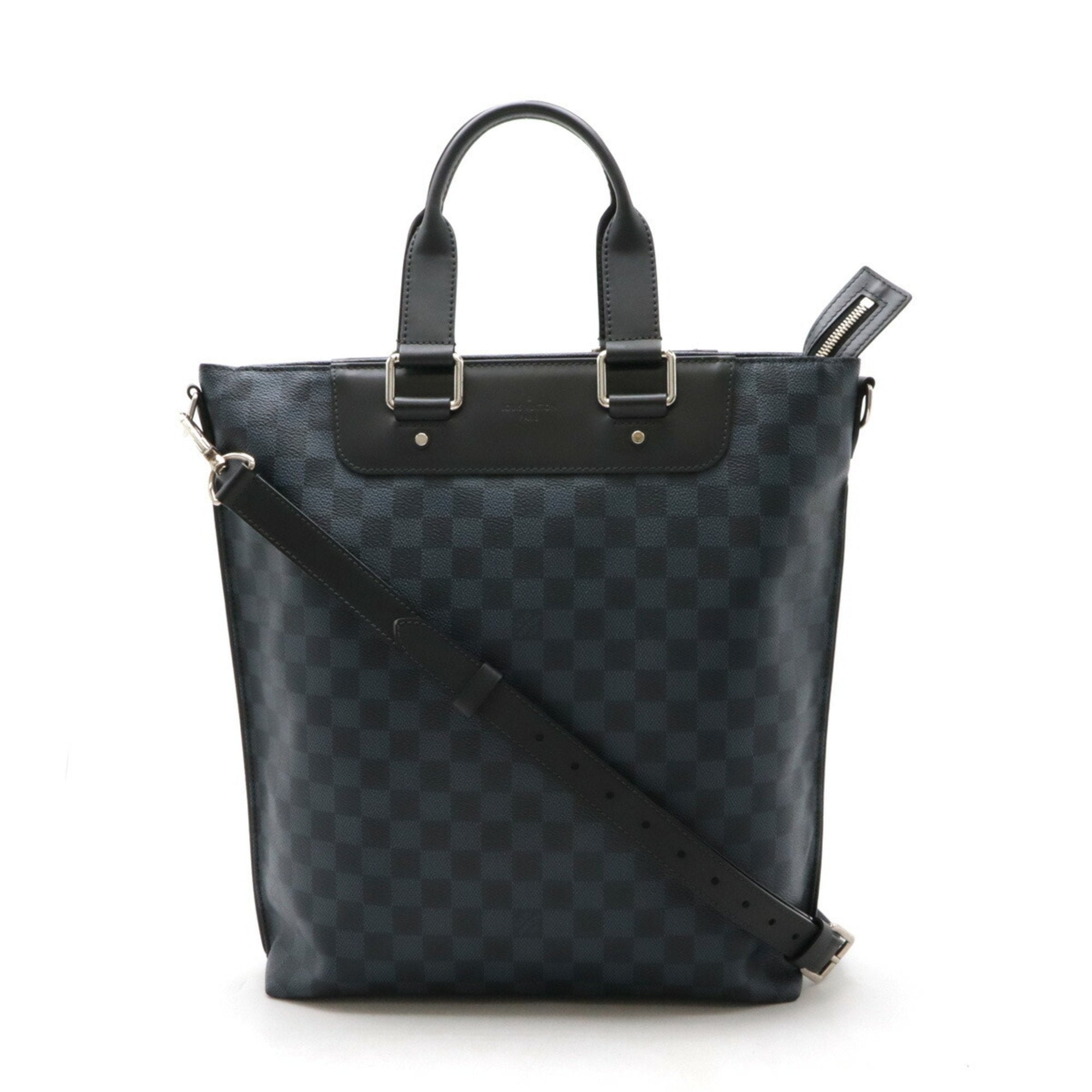 Louis Vuitton Black Pvc Shoulder Bag Tote Bag (Pre-Owned)