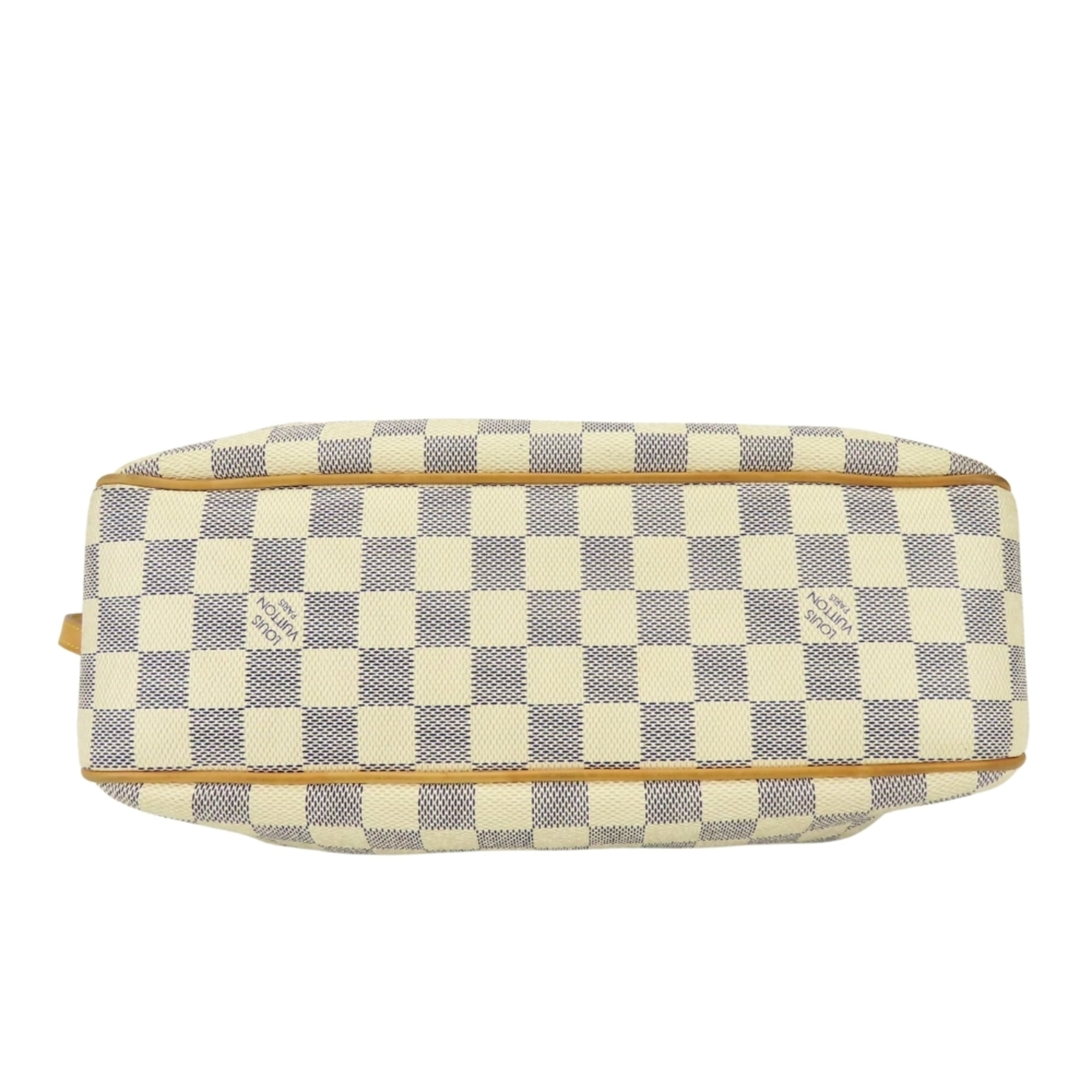 Louis Vuitton Damier Azur White Damier Azur Leather Shoulder Bag (Pre-Owned)