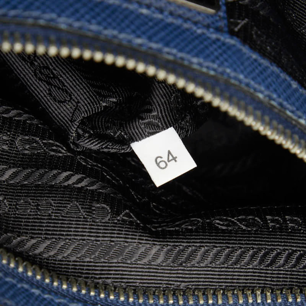 Prada Saffiano Navy Leather Shoulder Bag (Pre-Owned)