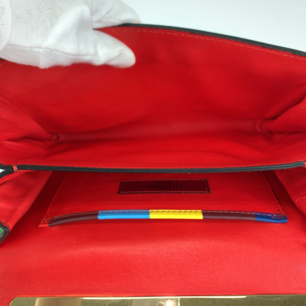 Valentino Multi-Color Leather Shoulder Bag (Pre-Owned)