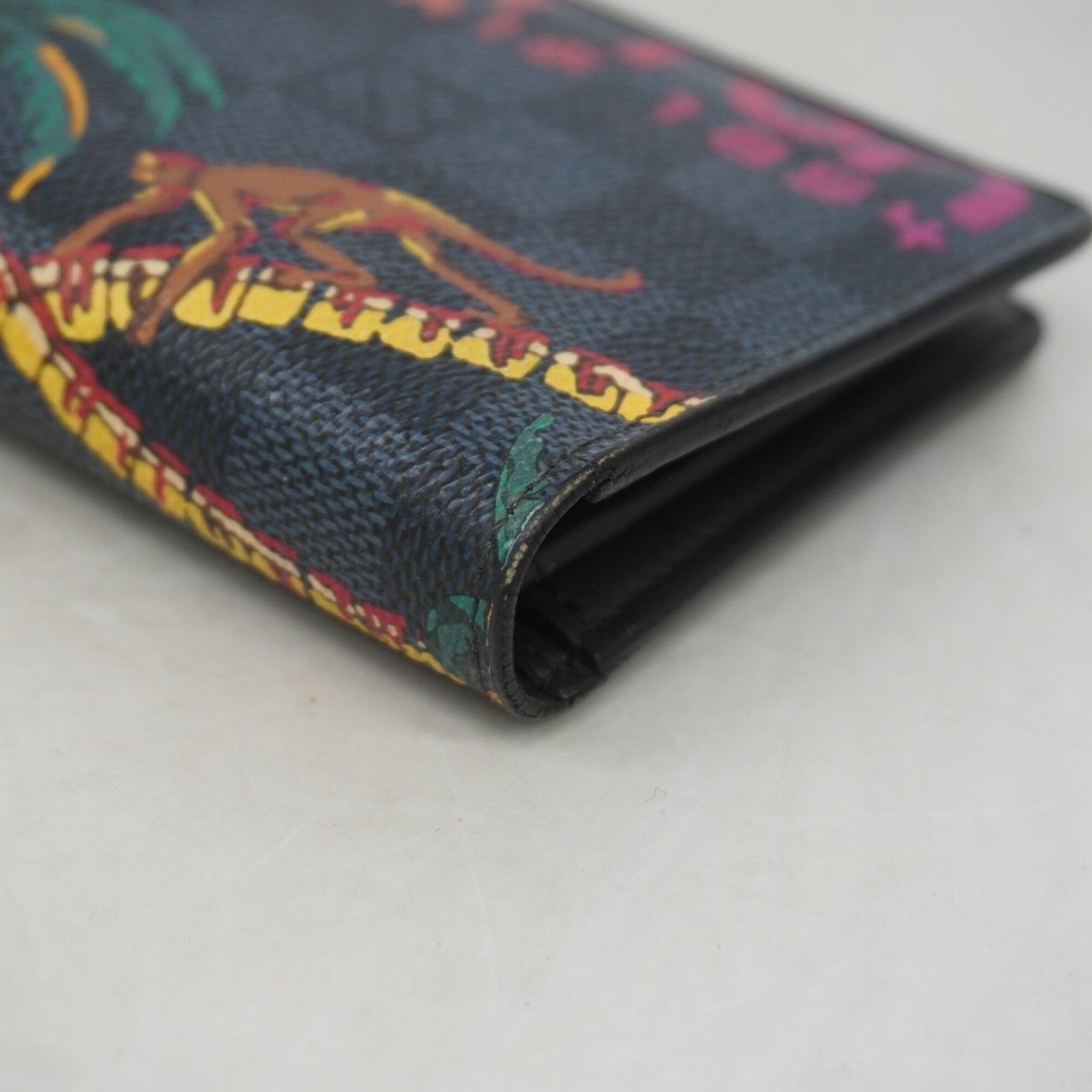 Louis Vuitton Black Navy Long Wallet (Bi-Fold) (Pre-Owned)