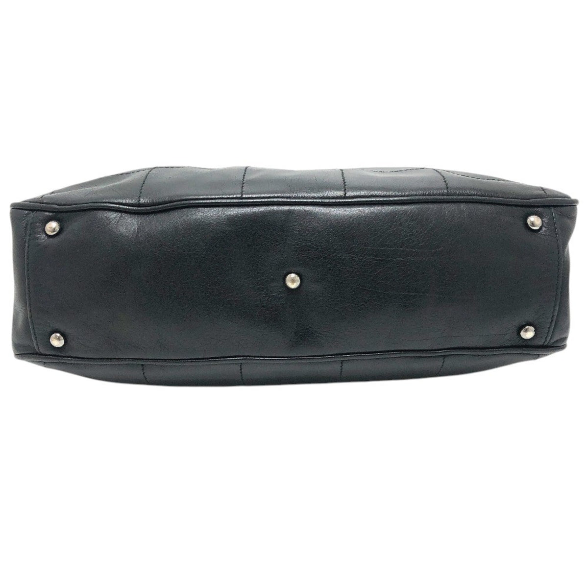 Chanel Black Leather Handbag Tote Bag (Pre-Owned)