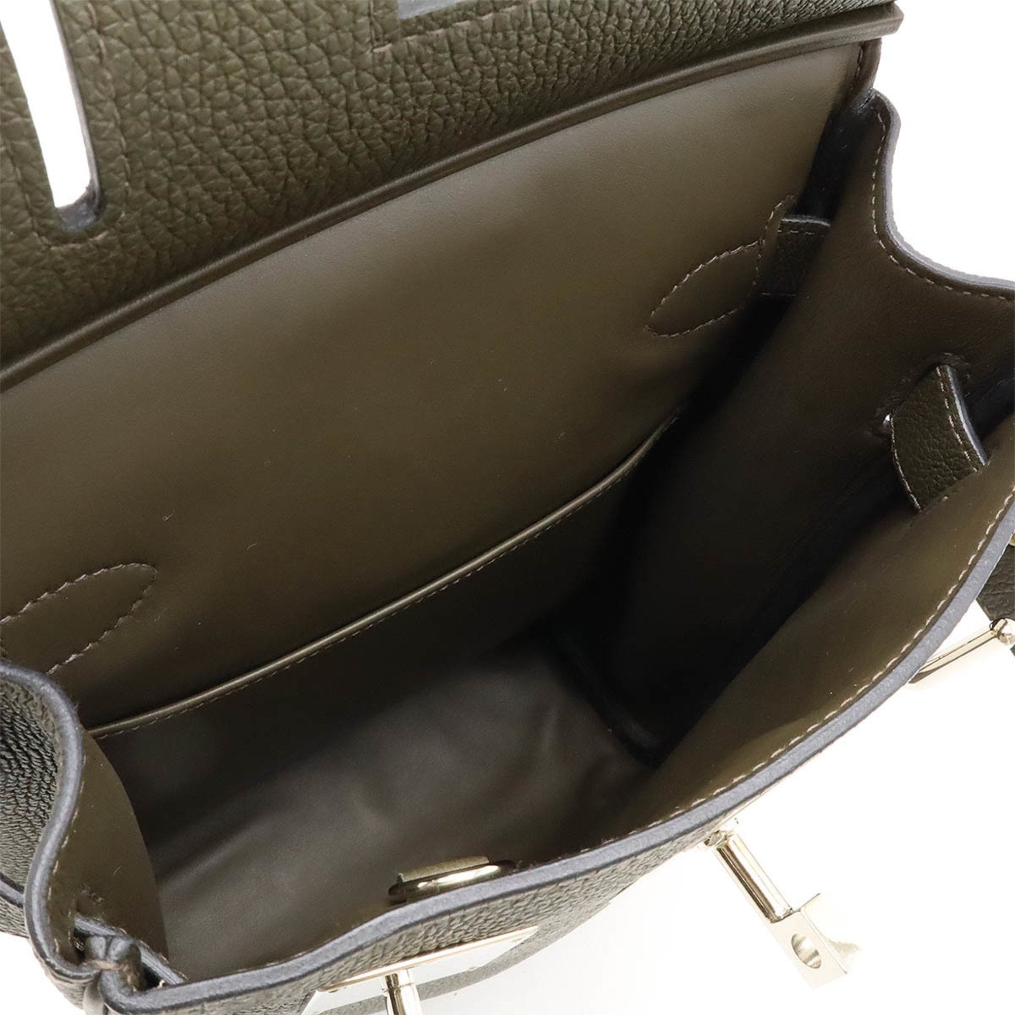 Hermes Kelly Vert Togo Leather Shoulder Bag Sling Bag (Pre-Owned)
