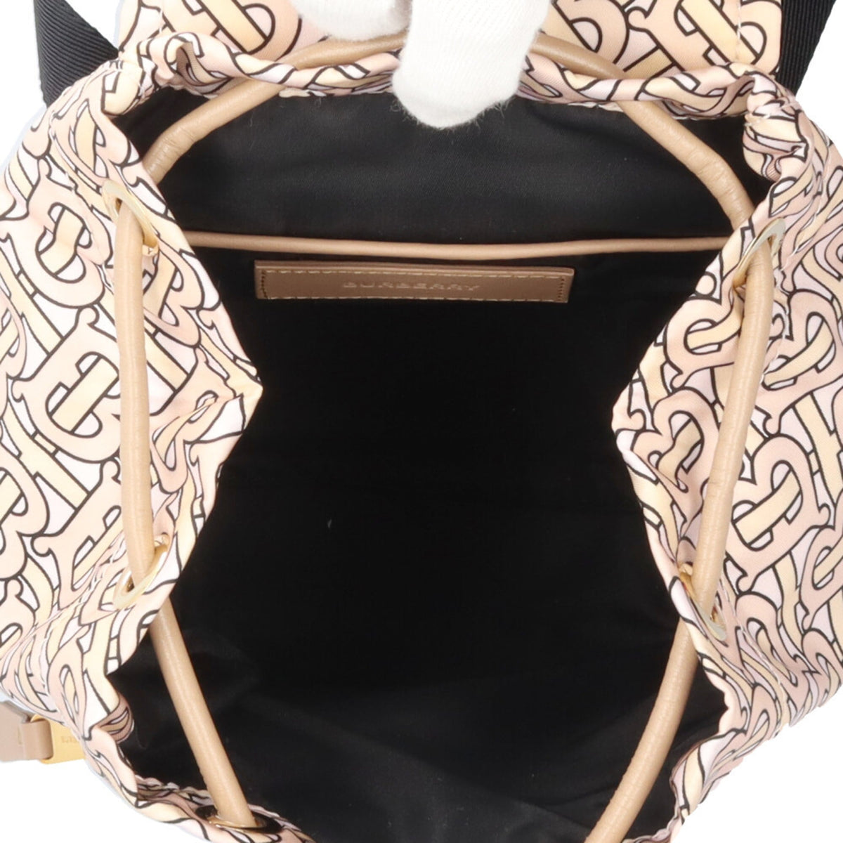 Burberry Beige Pink Nylon Backpack (Pre-Owned)