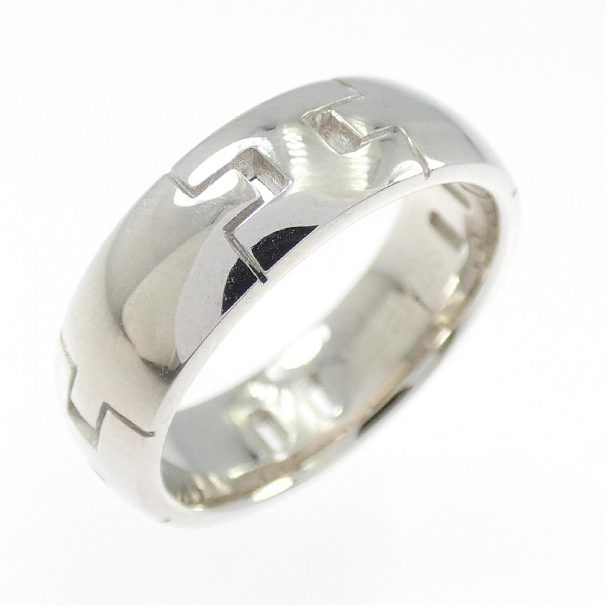 Hermes White Gold White Gold (18K) Band Ring (Pre-Owned)