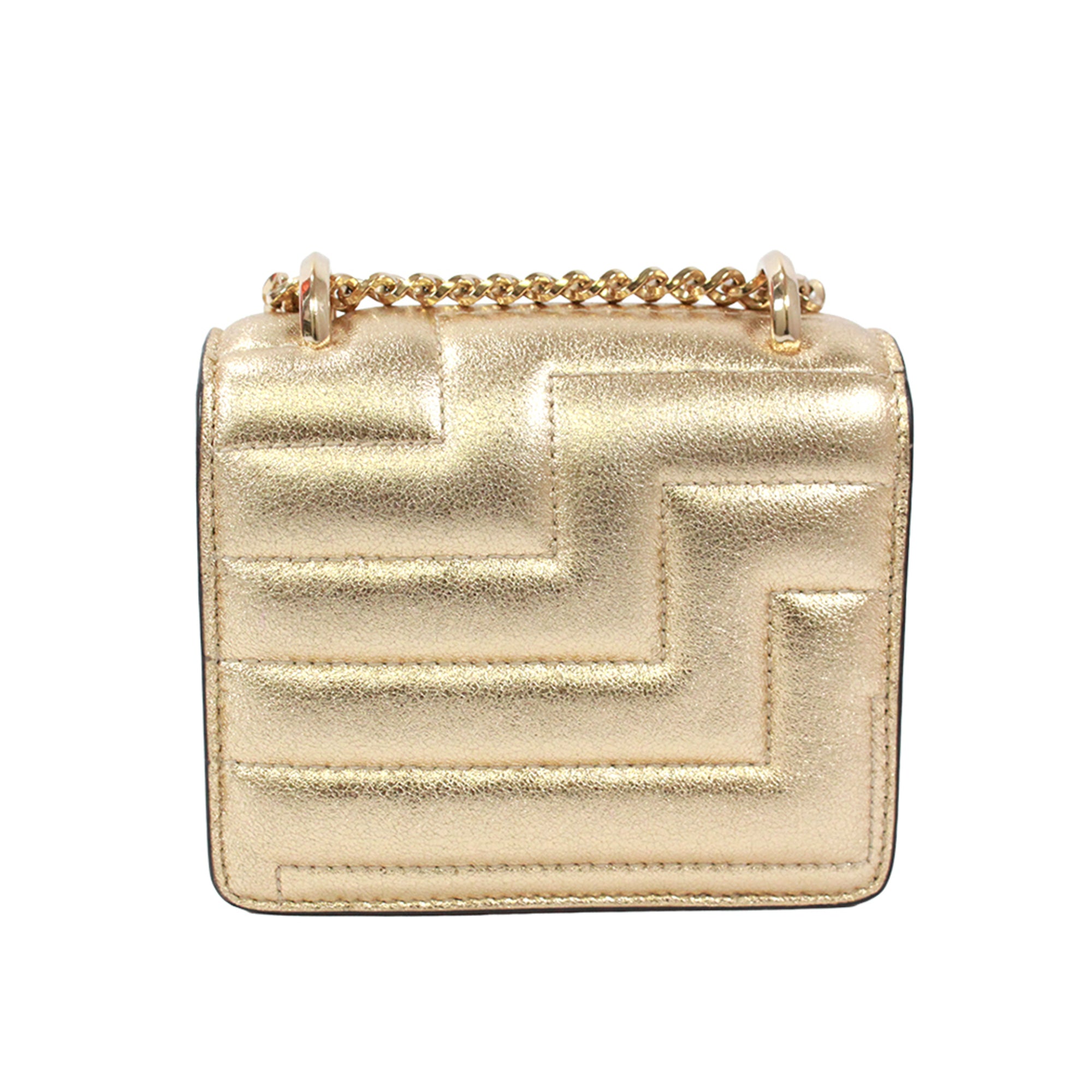 Jimmy Choo Gold Leather Shoulder Bag (Pre-Owned)