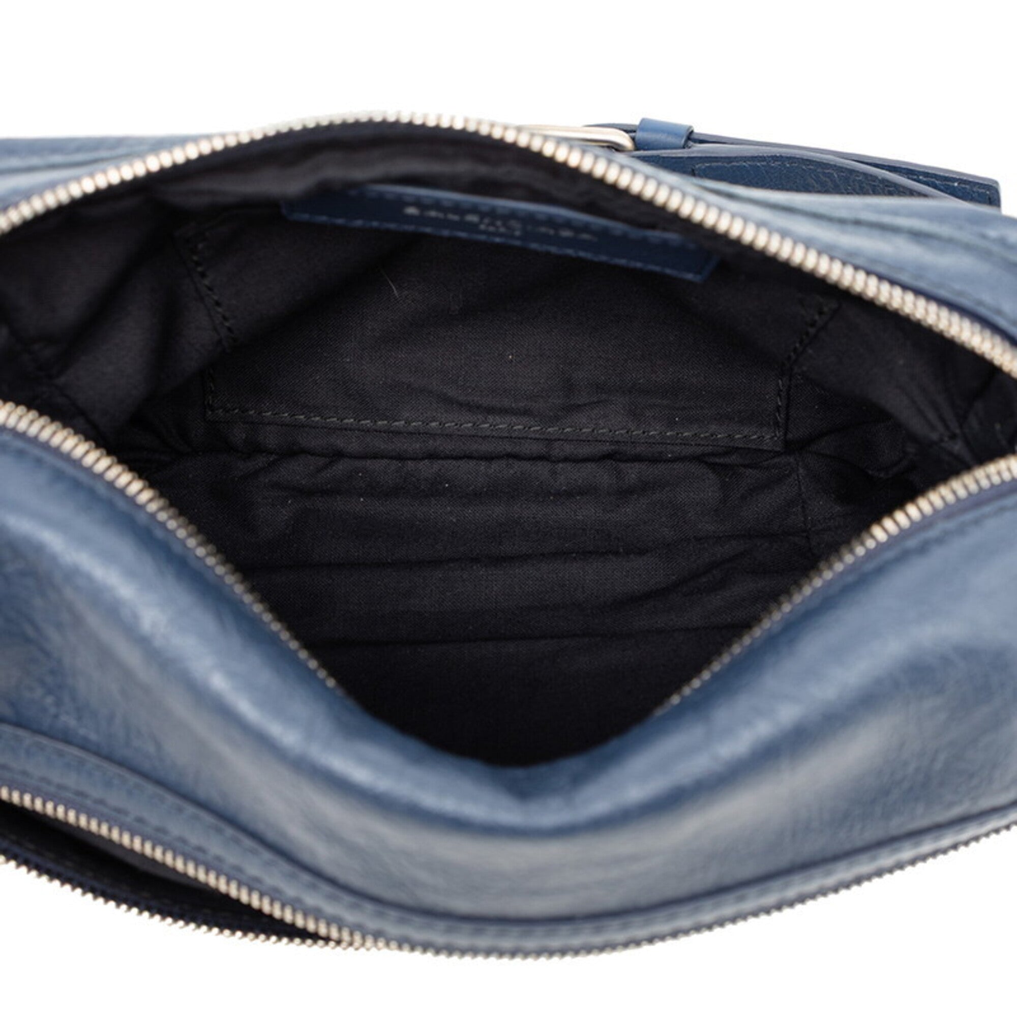 Balenciaga Blue Leather Fanny Pack Sling Bag (Pre-Owned)