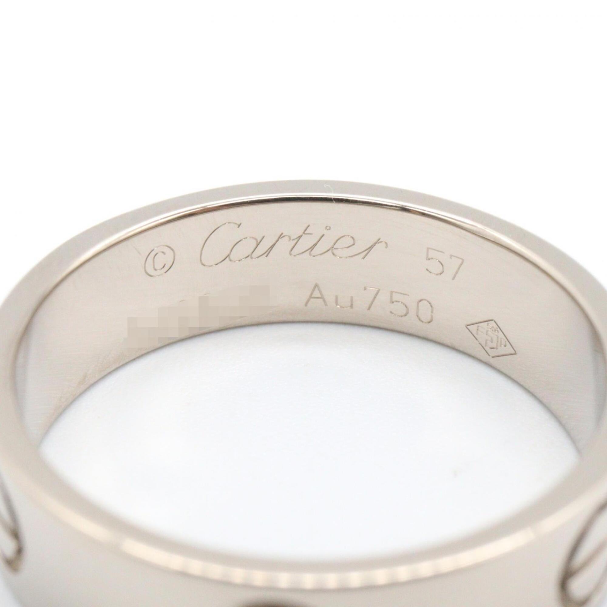 Cartier Silver White Gold (18K) Band Ring (Pre-Owned)