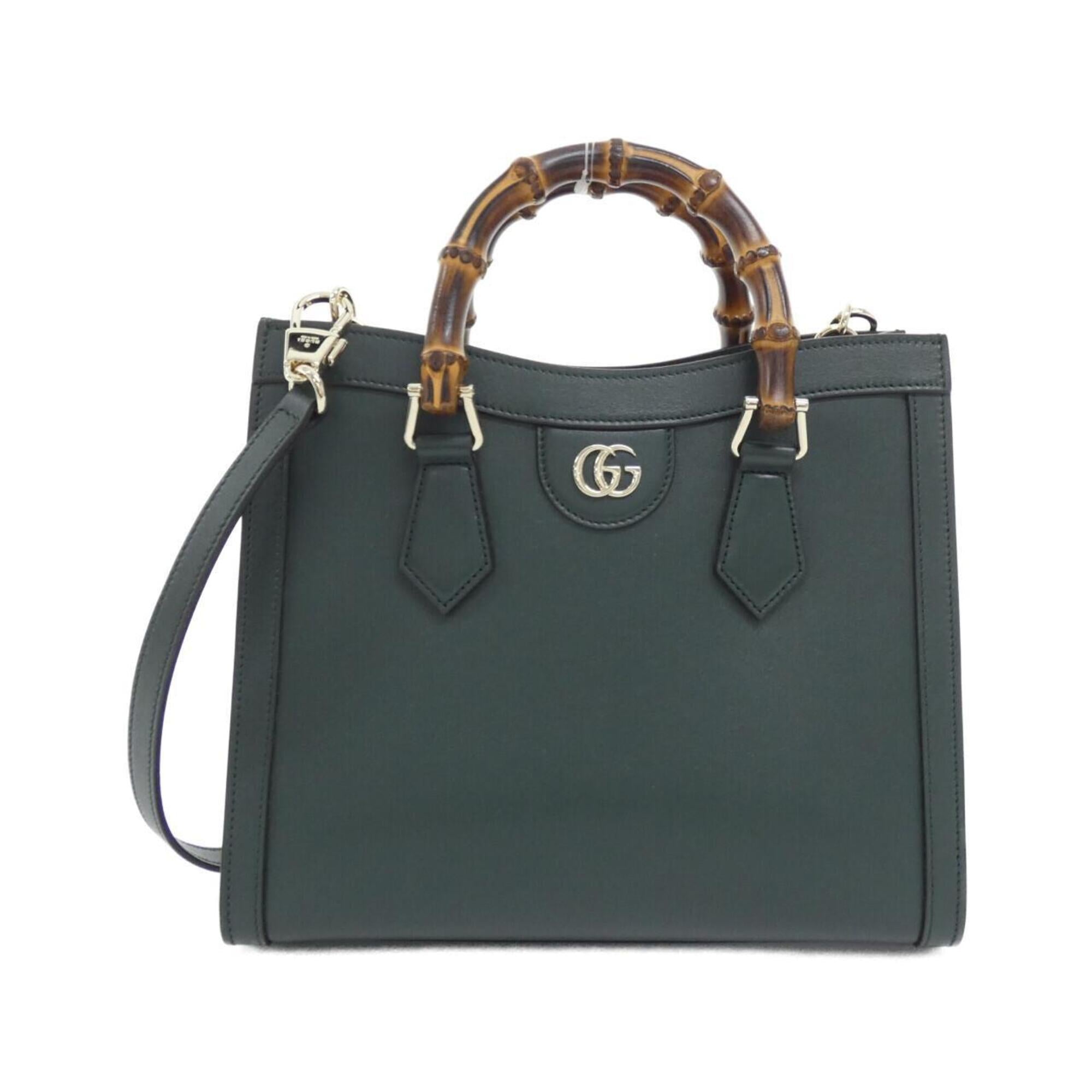 Gucci Green Leather Handbag (Pre-Owned)