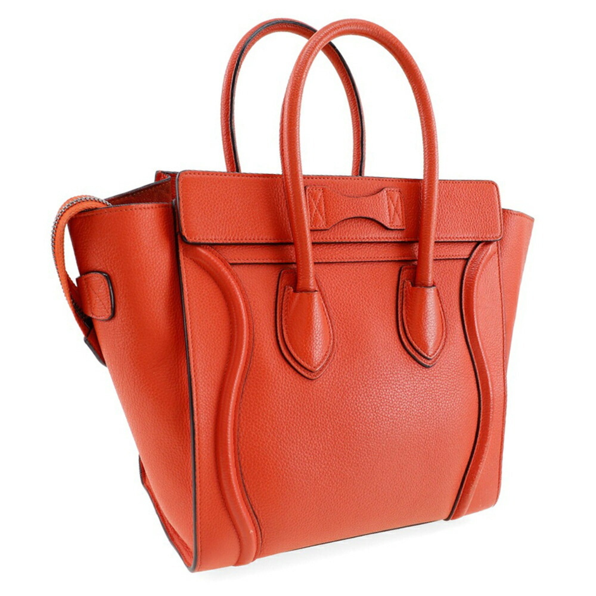 Celine Red Color Leather Handbag (Pre-Owned)
