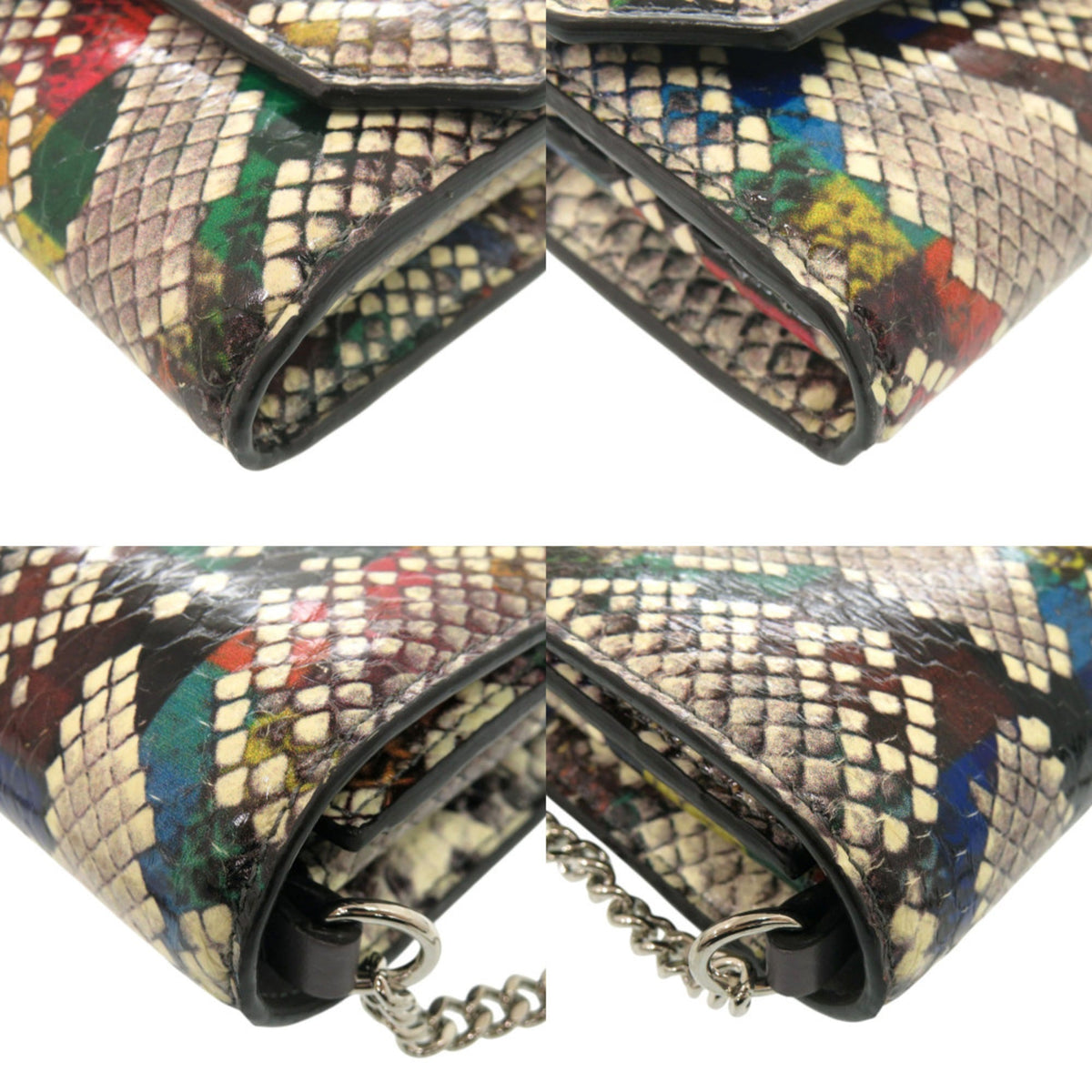 Jimmy Choo Multi-Color Patent Leather Leather Shoulder Bag (Pre-Owned)