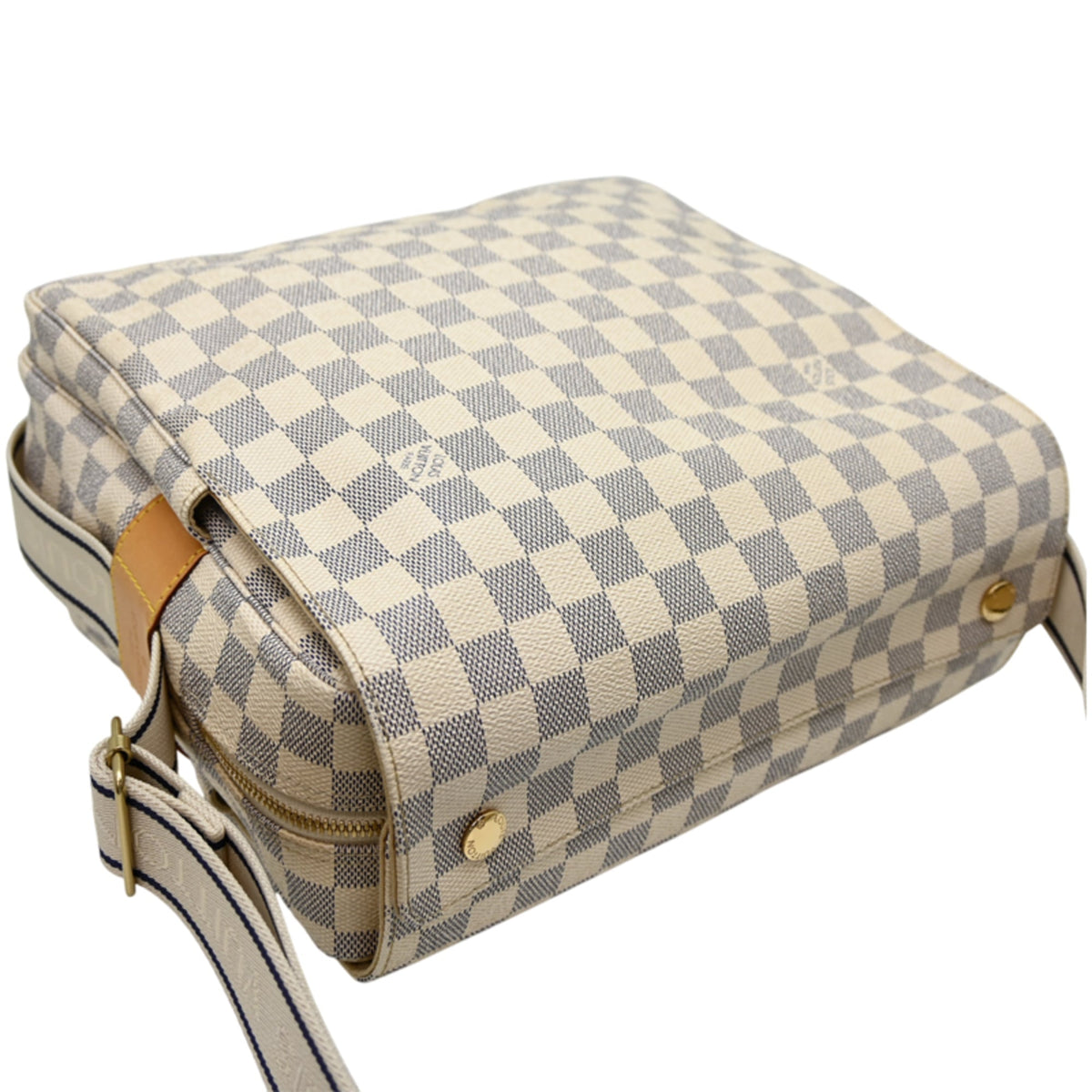 Louis Vuitton White Damier Azur Shoulder Bag (Pre-Owned)
