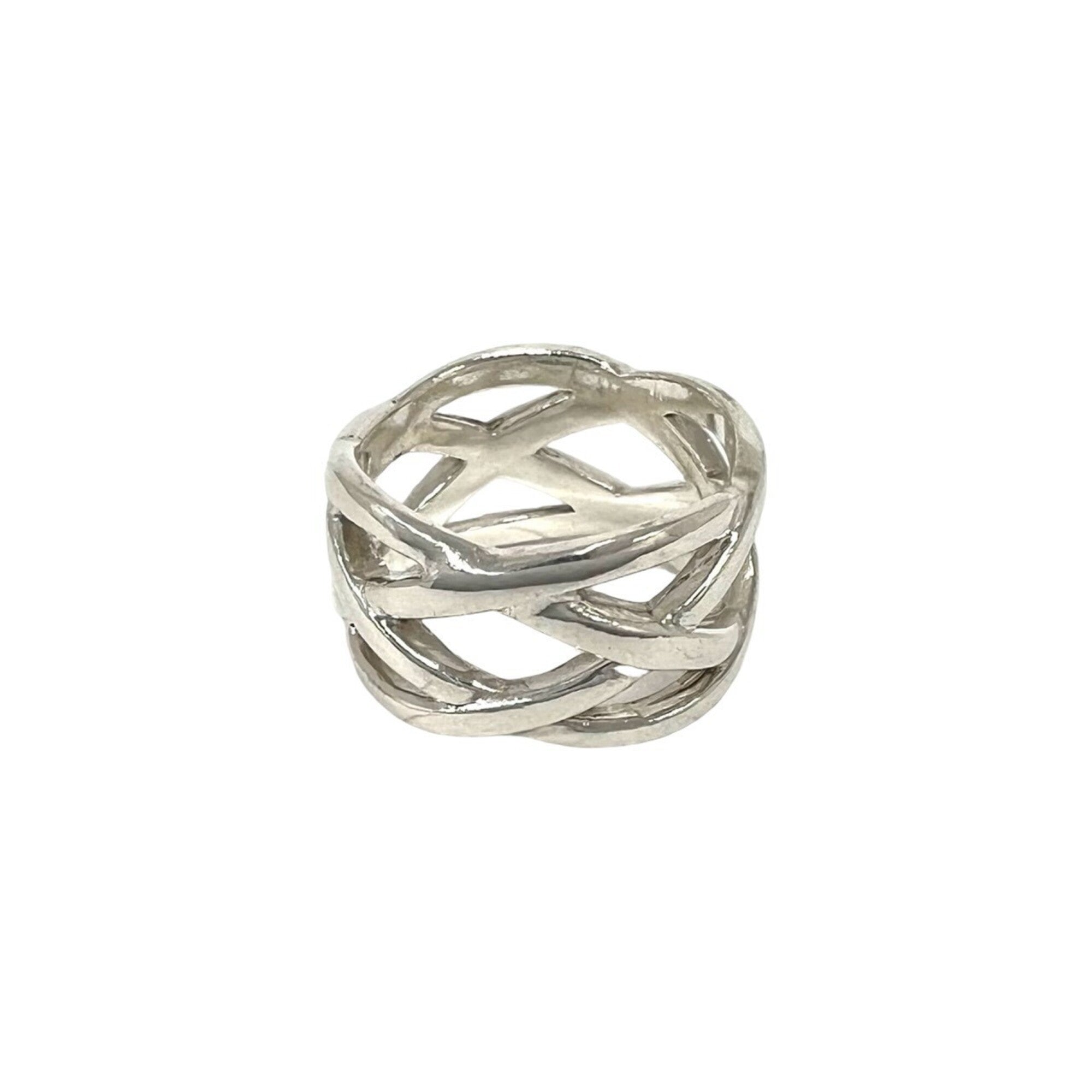 Tiffany Silver Silver 925 Band Ring (Pre-Owned)