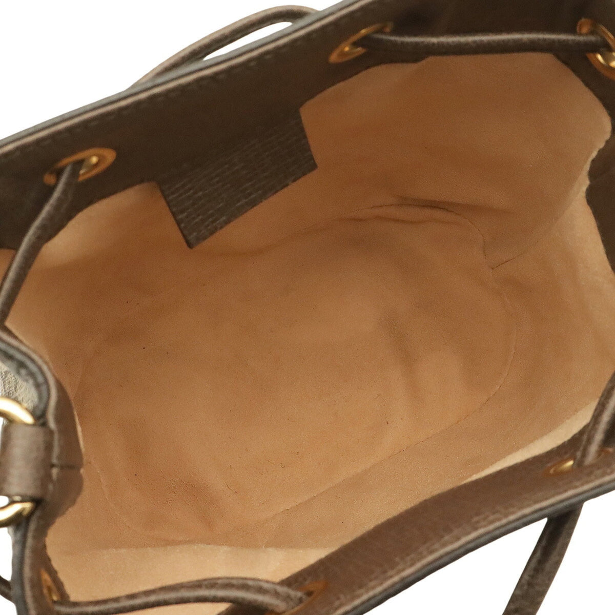 Gucci Beige Brown Green Red Color Gg Supreme Canvas Leather Shoulder Bag (Pre-Owned)