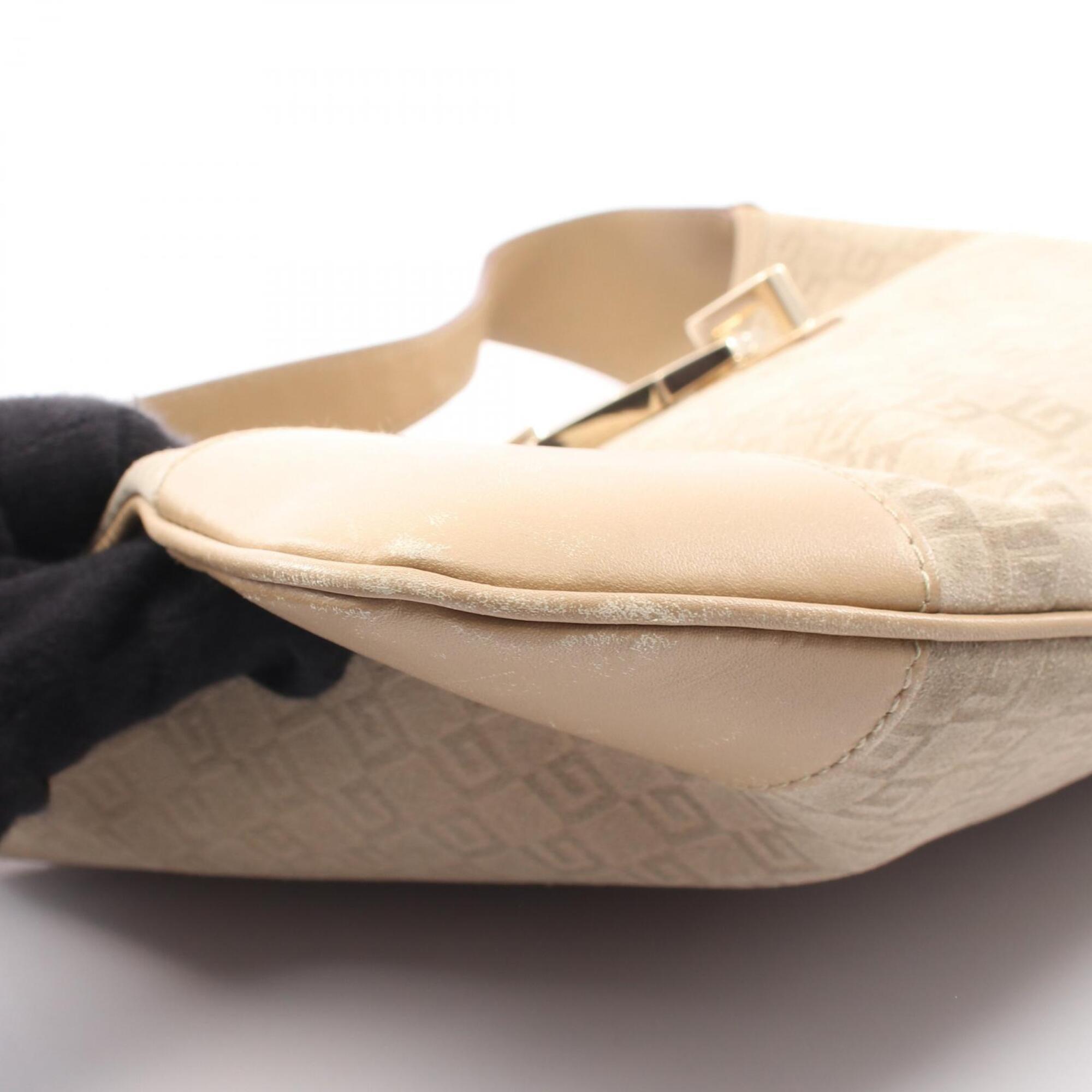 Gucci Beige Suede Leather Shoulder Bag (Pre-Owned)