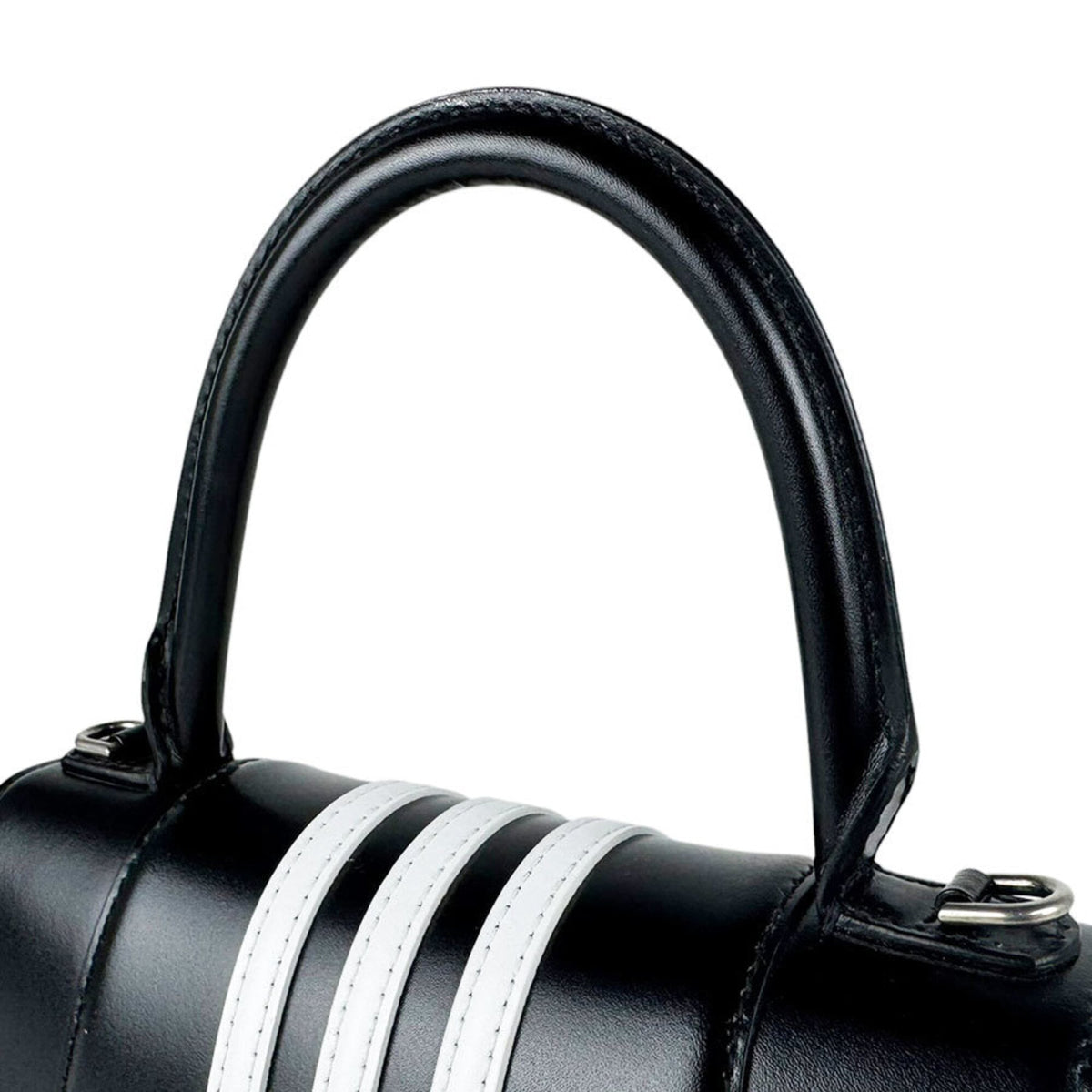 Balenciaga Black White Leather Handbag Shoulder Bag (Pre-Owned)