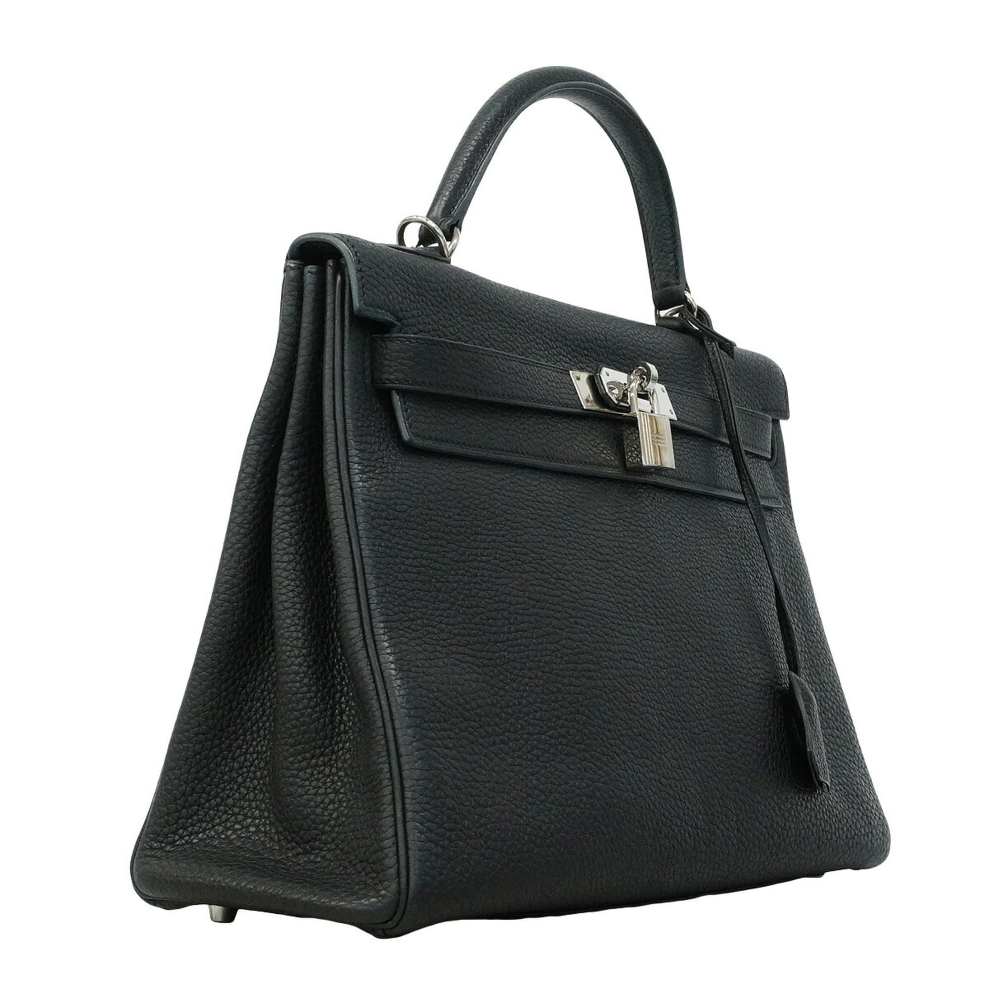 Hermes Black Togo Leather Handbag (Pre-Owned)