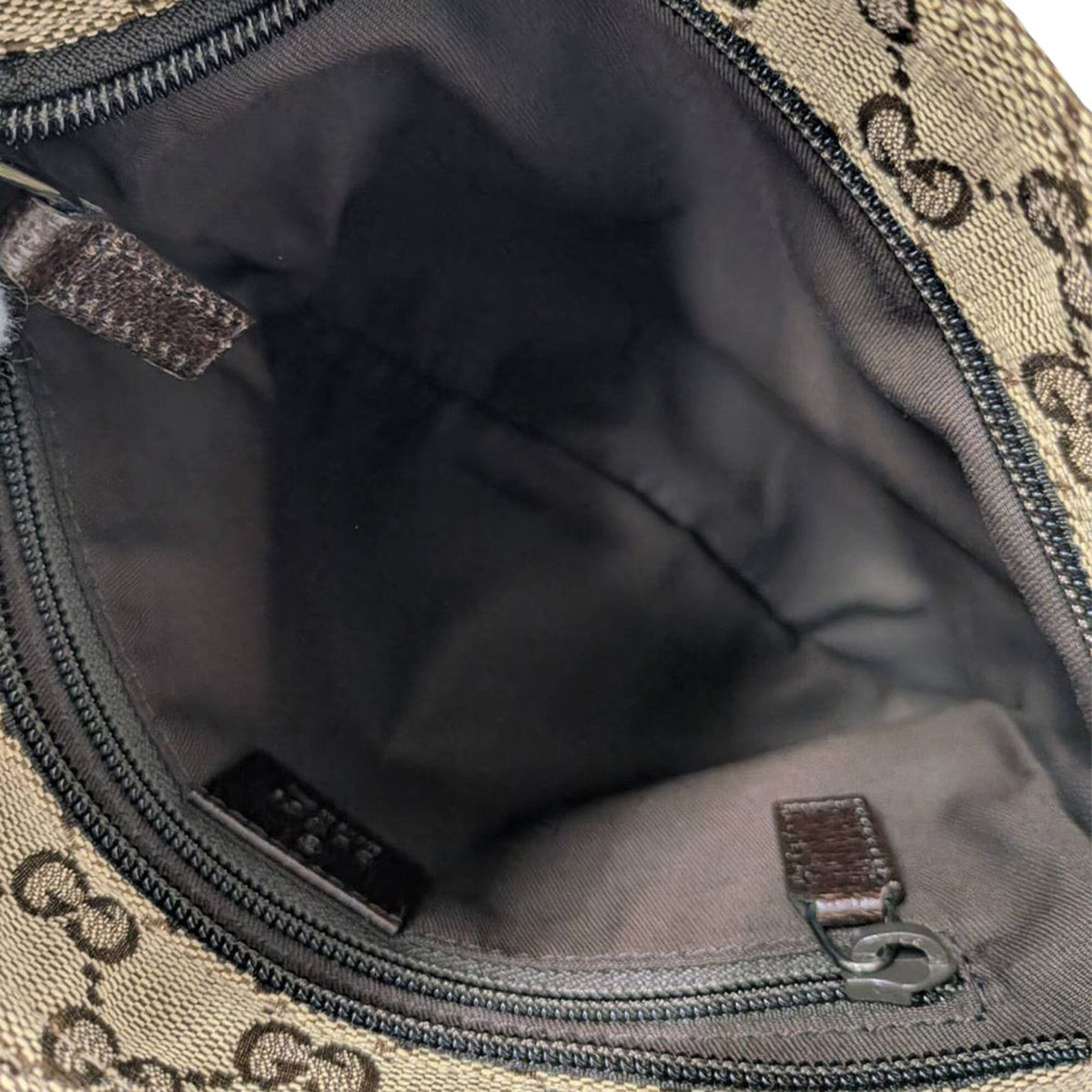 Gucci Beige Brown Gg Canvas Handbag Shoulder Bag (Pre-Owned)