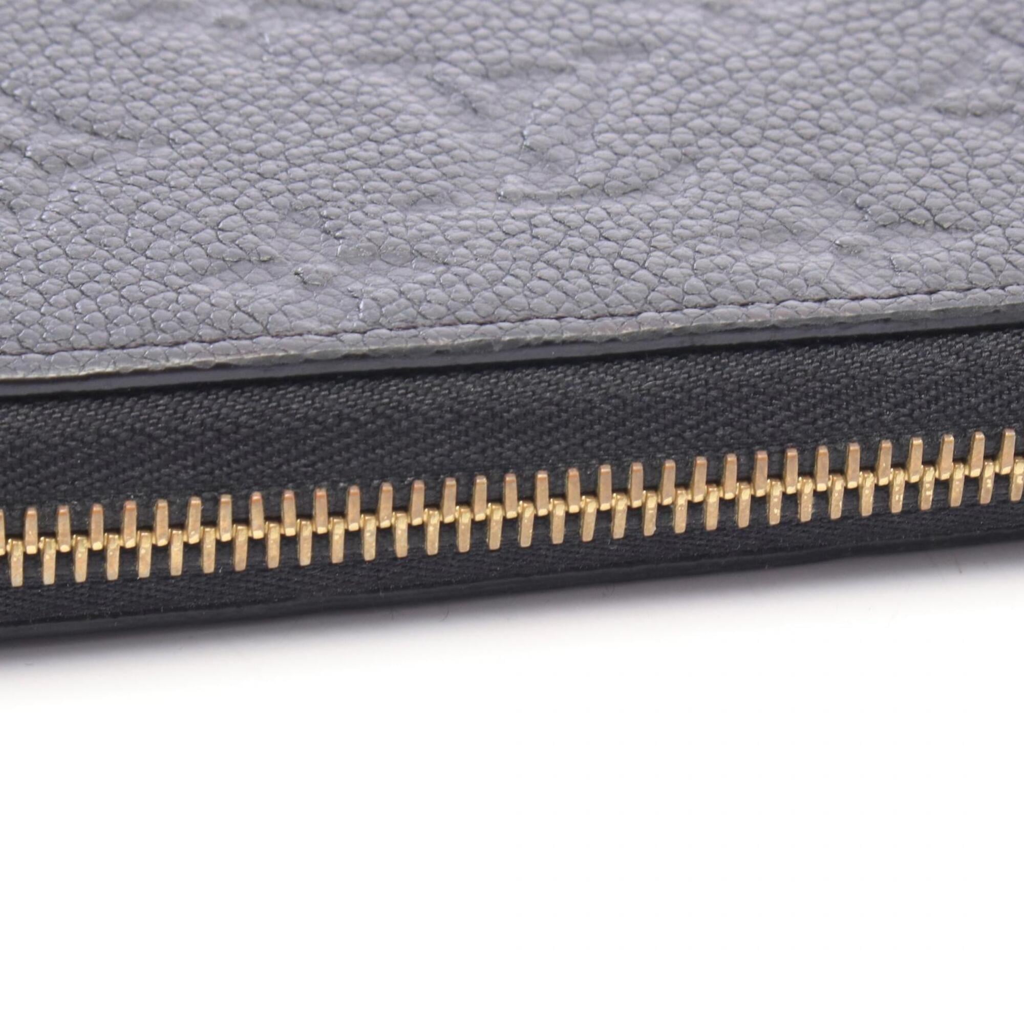 Louis Vuitton Black Noir Monogram Empreinte Long Wallet (Bi-Fold) (Pre-Owned)