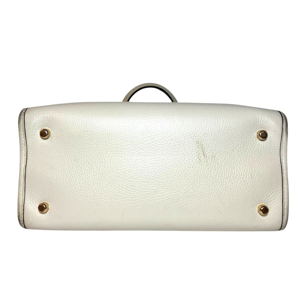 Coach White Leather Handbag (Pre-Owned)