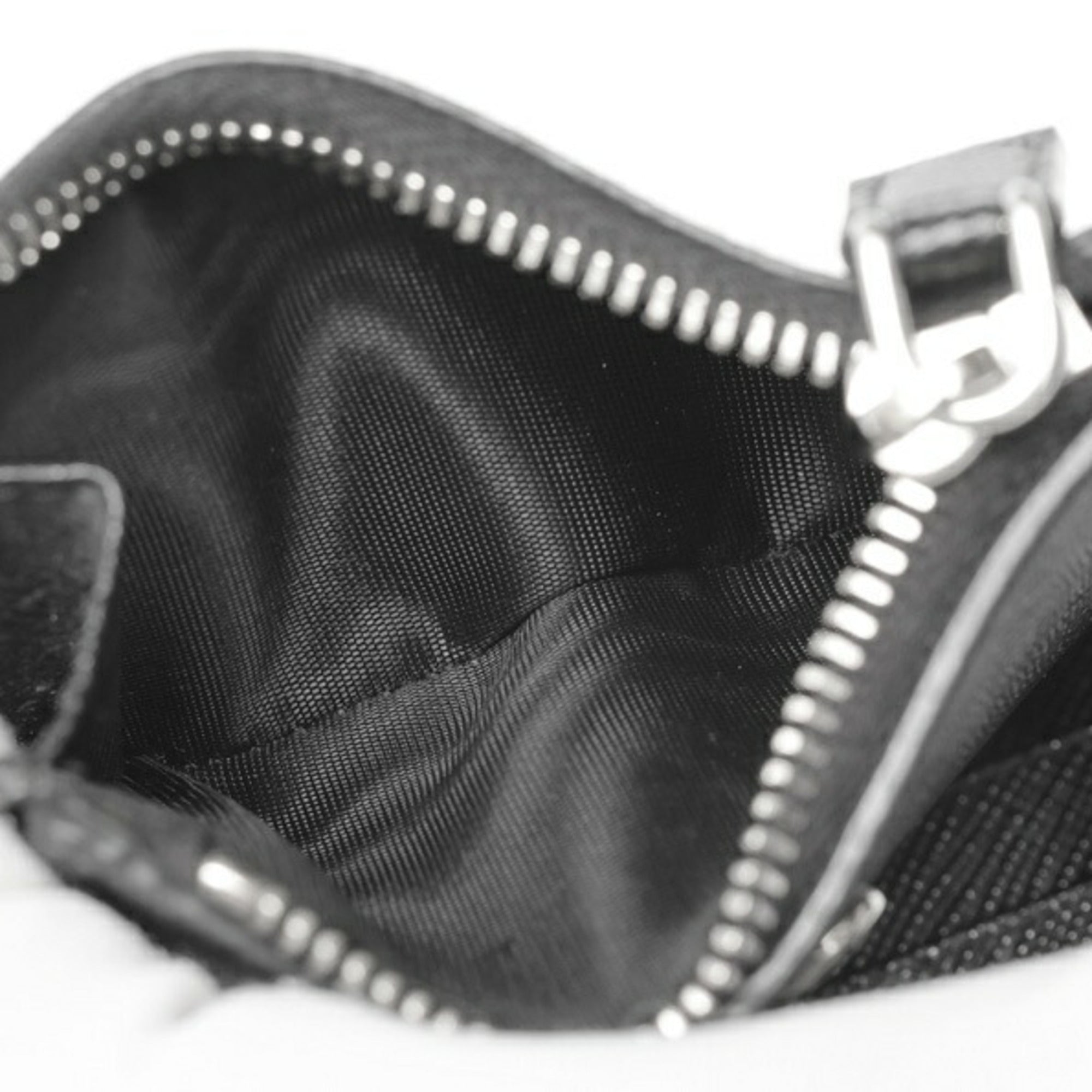 Prada Black Saffiano Triangle Wallet (Bi-Fold) (Pre-Owned)