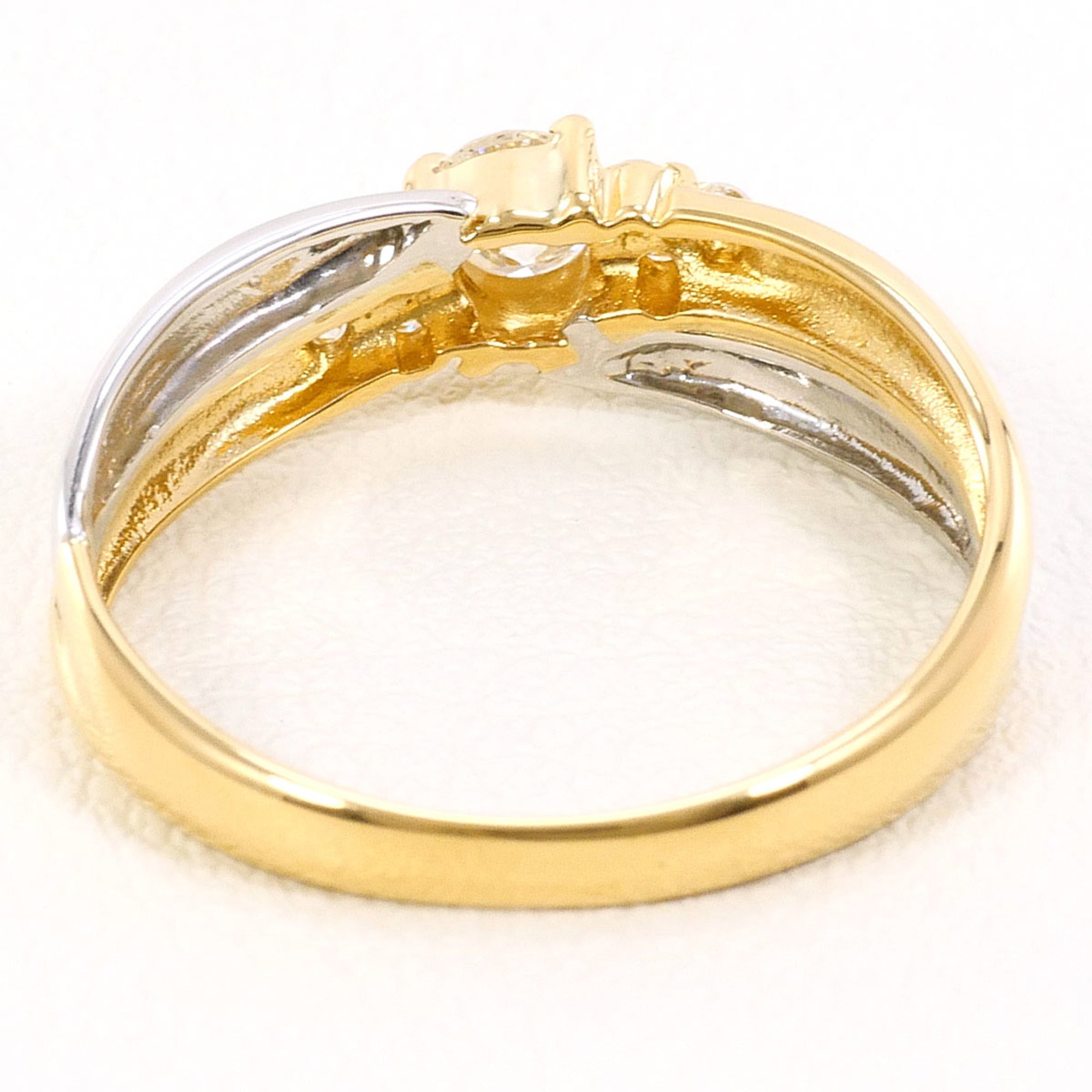Unbranded Platinum Yellow Gold Yellow Gold (18K) Platinum 900 Band Ring (Pre-Owned)