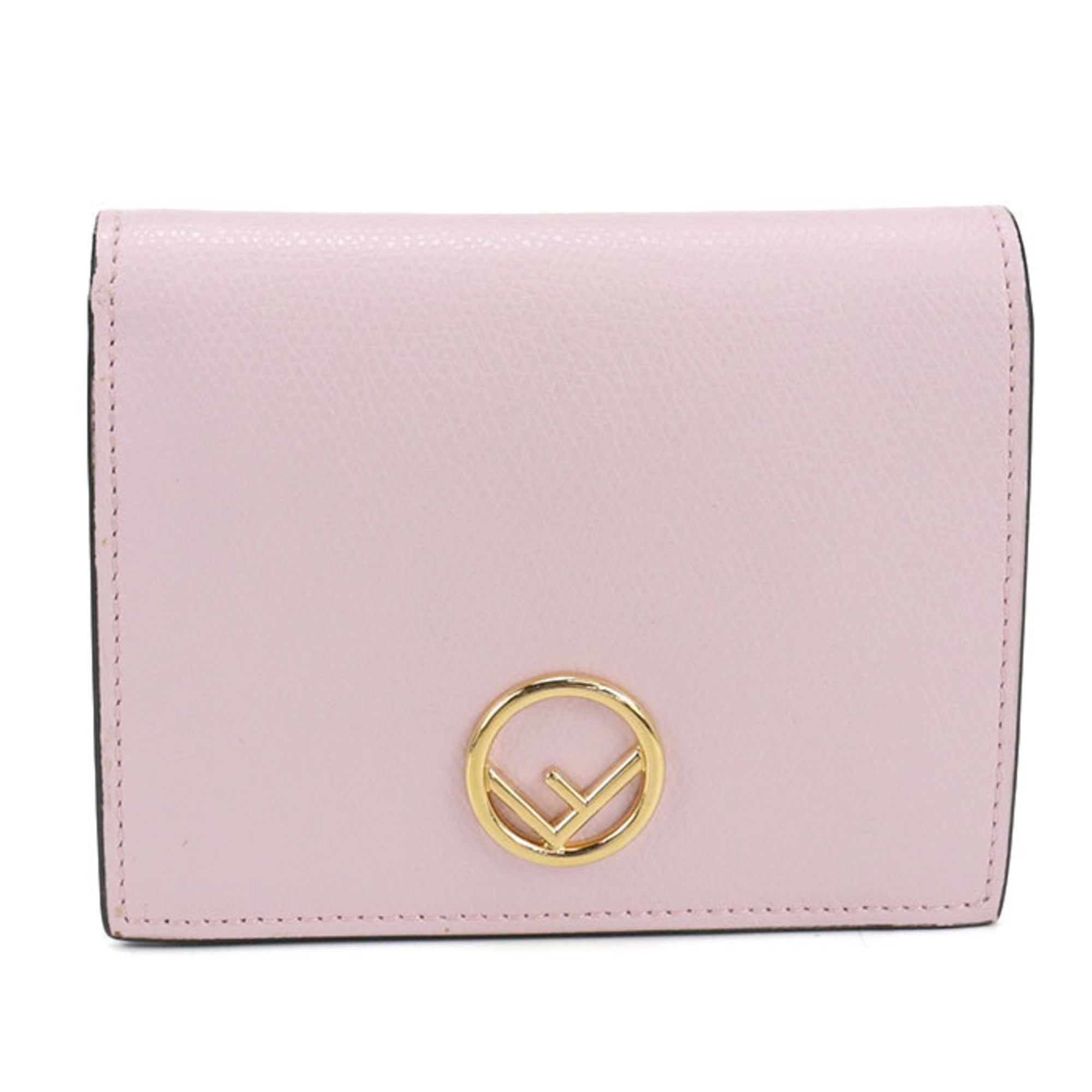 Fendi Pink Leather Wallet (Bi-Fold) (Pre-Owned)