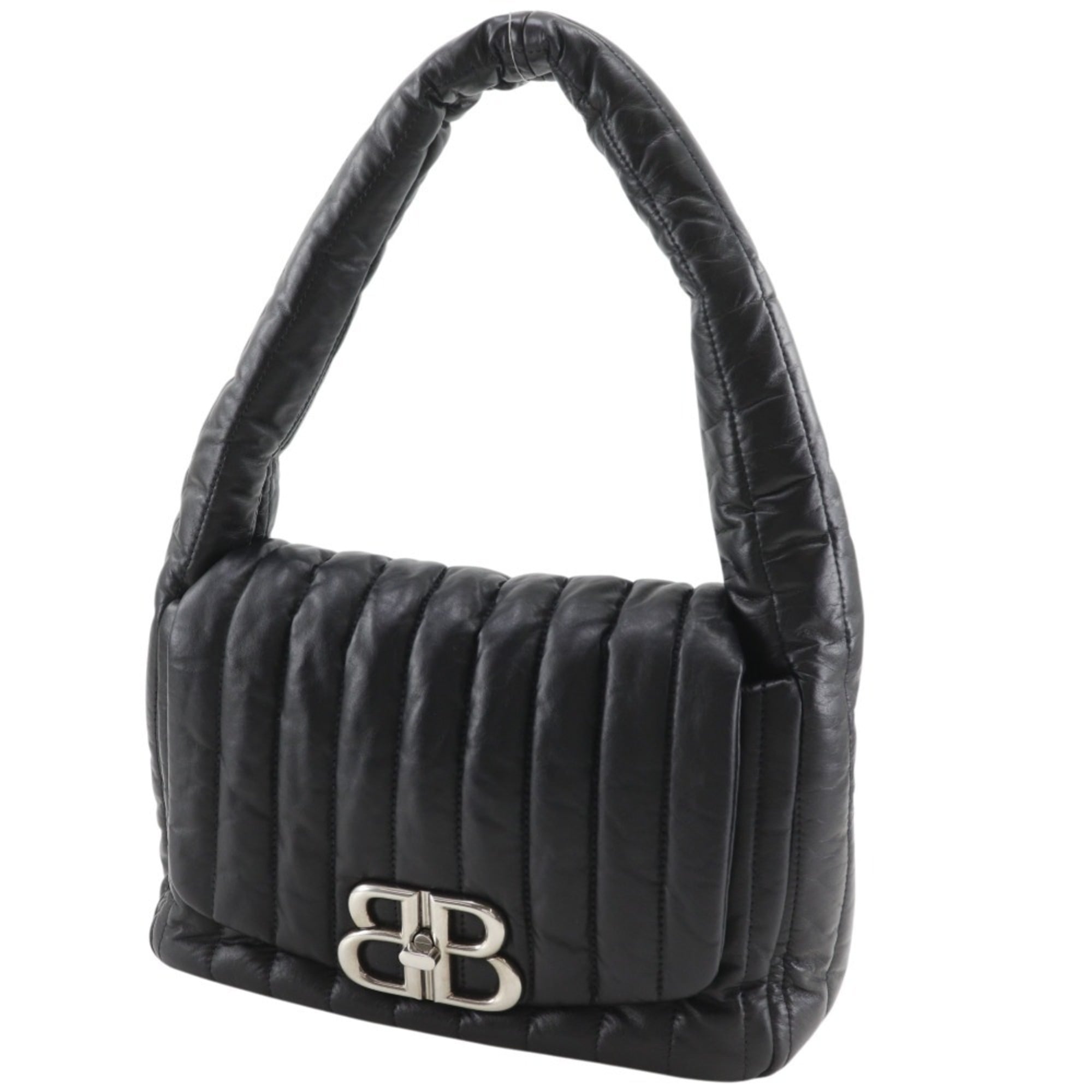 Balenciaga Black Leather Shoulder Bag (Pre-Owned)