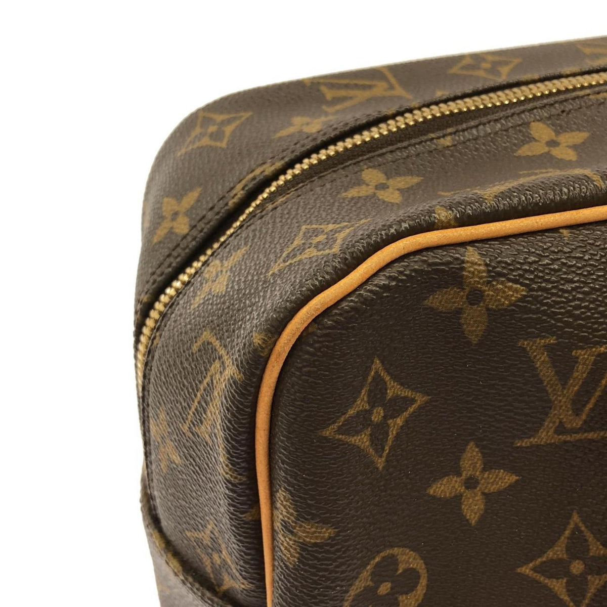Louis Vuitton Monogram Marron Coated Canvas Shoulder Bag (Pre-Owned)